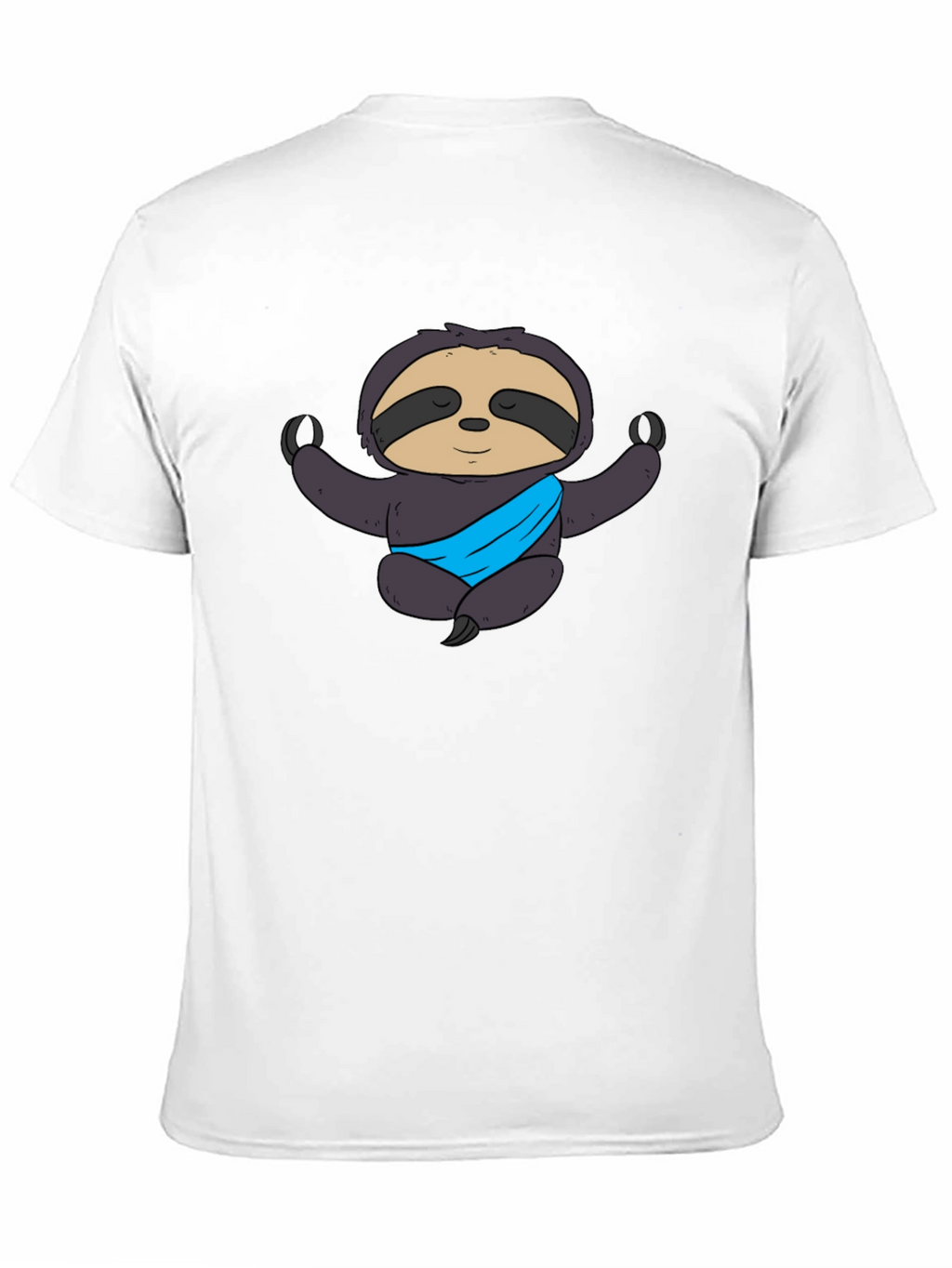 Yoga Sloth Graphic Tee - Meditating Comfort