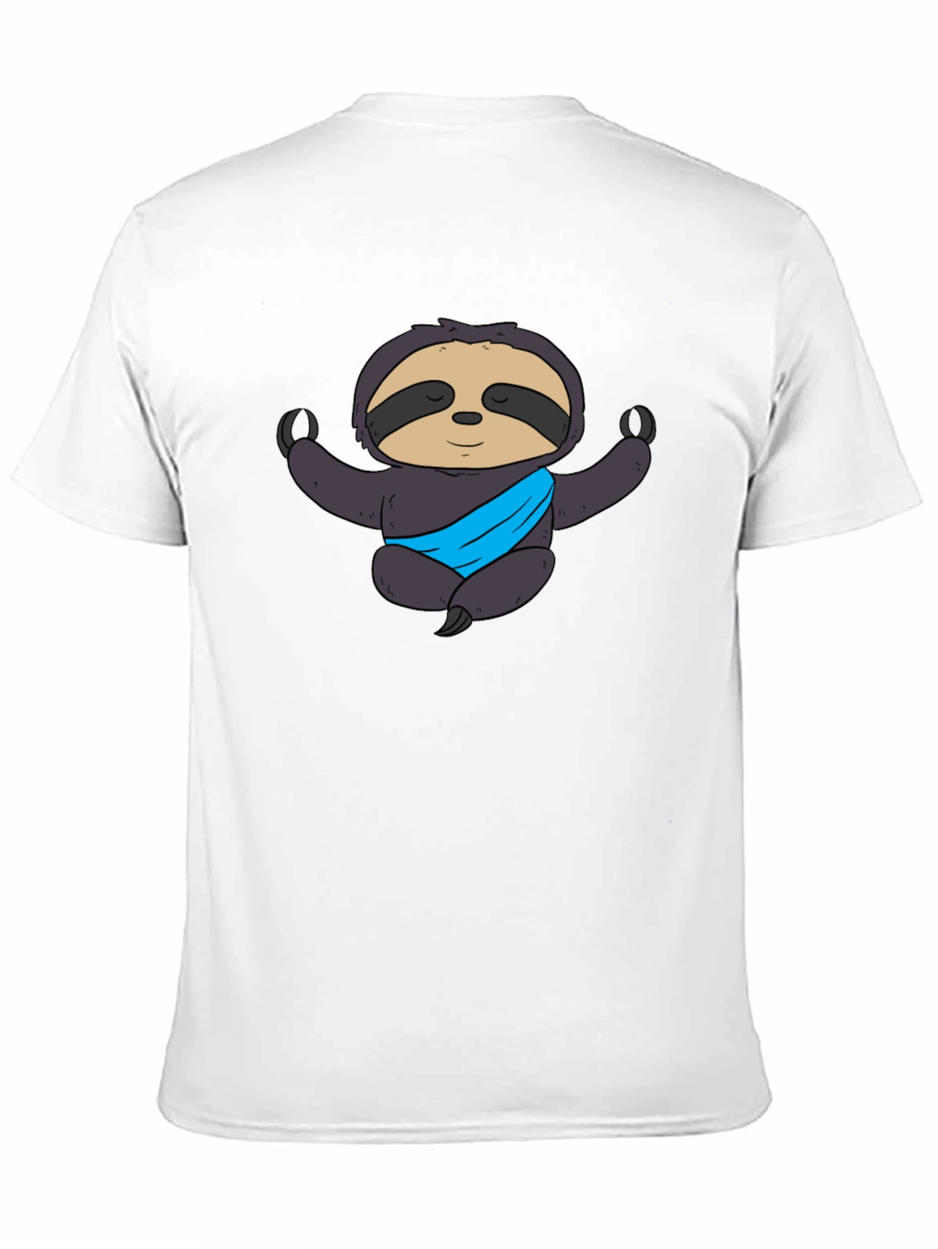 Yoga Sloth Graphic Tee - Meditating Comfort