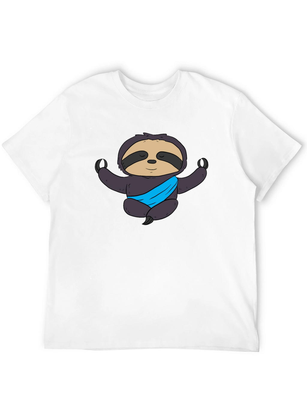 Yoga Sloth Graphic Tee - Meditating Comfort