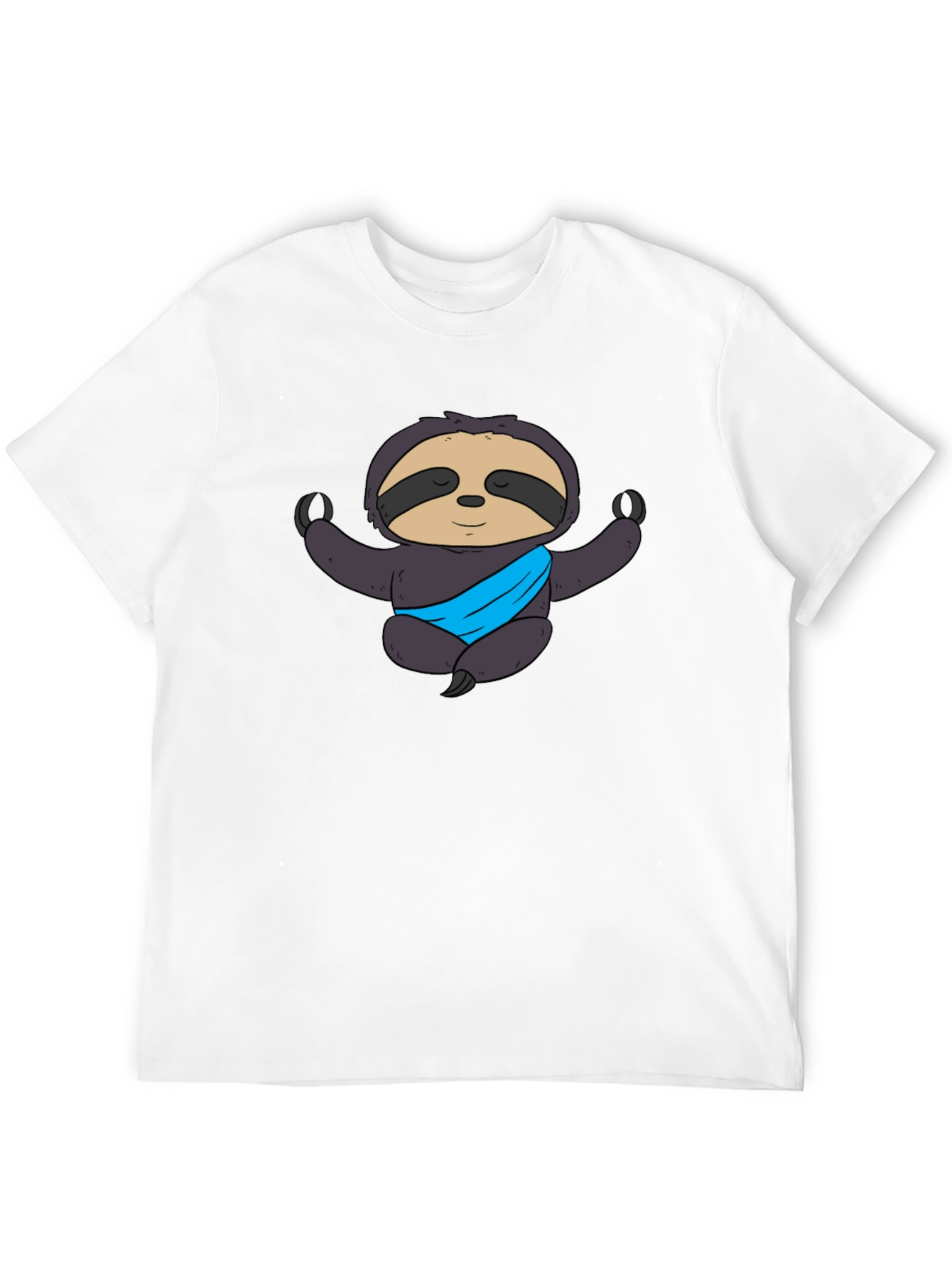 Yoga Sloth Graphic Tee - Meditating Comfort