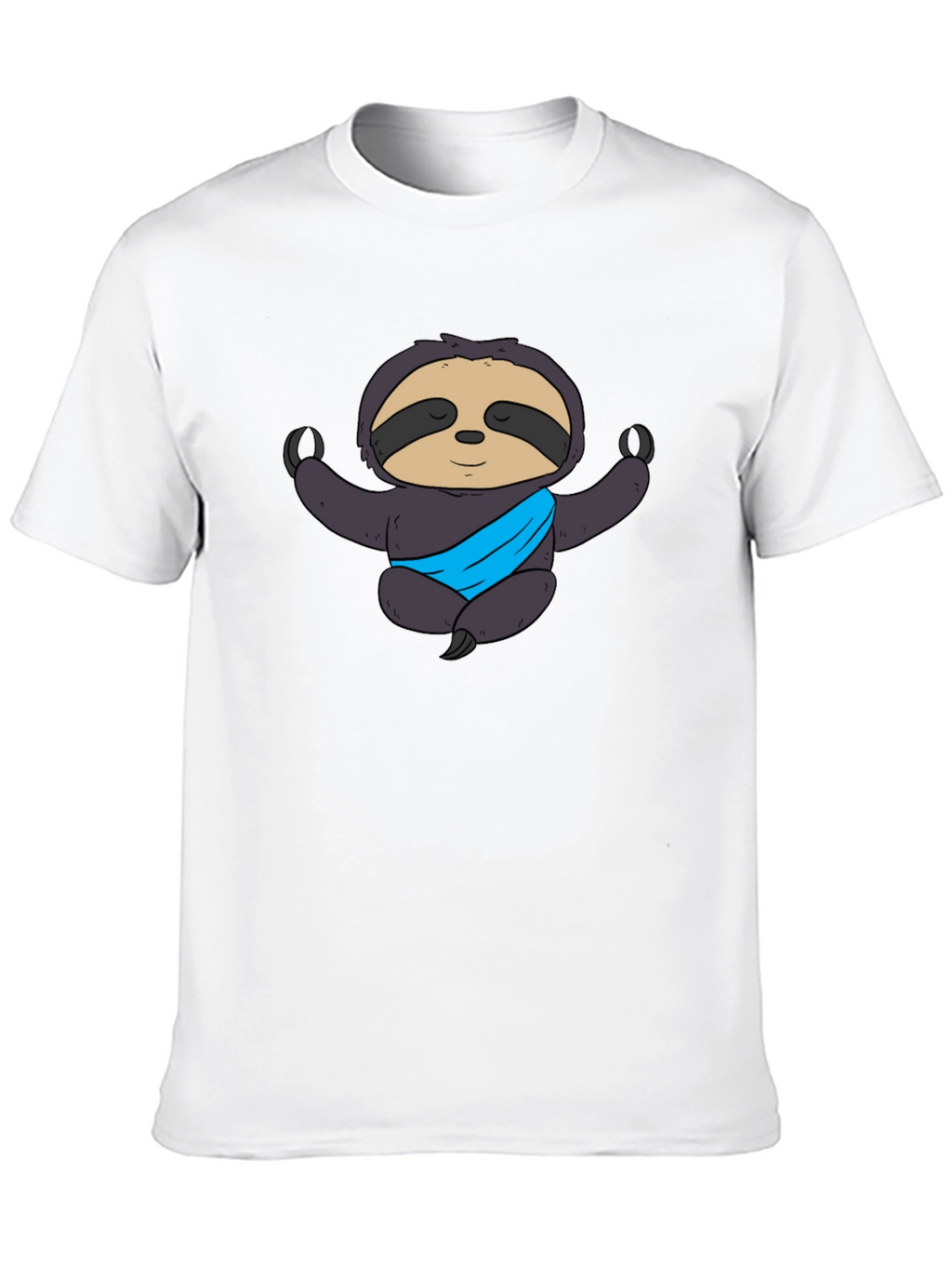 Yoga Sloth Graphic Tee - Meditating Comfort