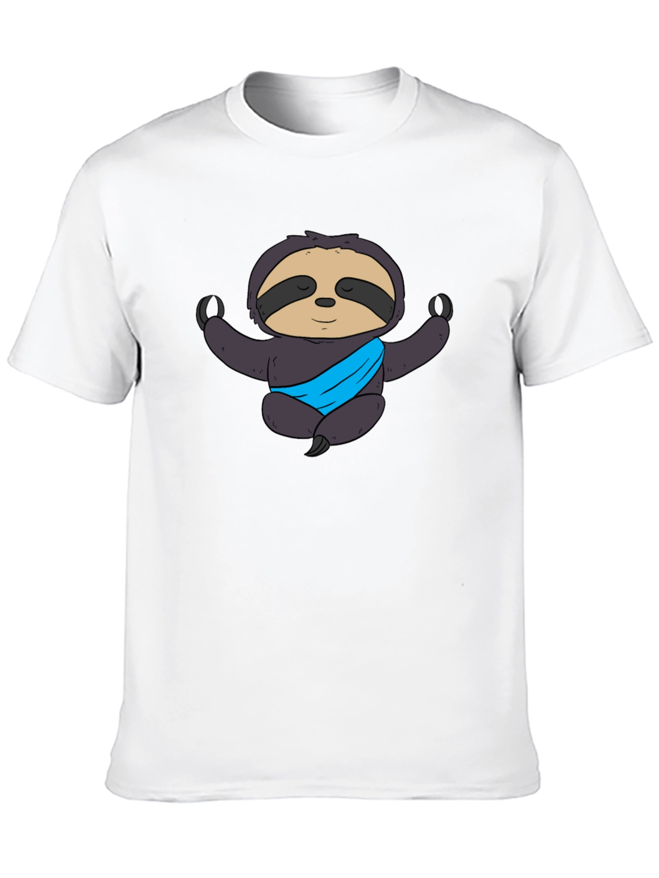 Yoga Sloth Graphic Tee - Meditating Comfort