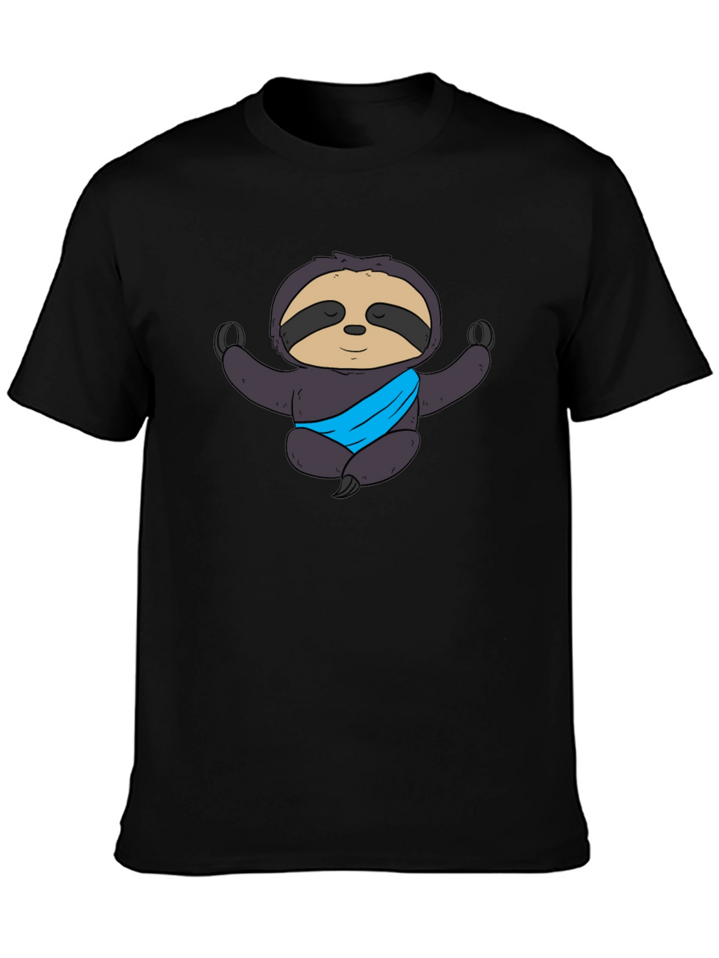 Yoga Sloth Graphic Tee - Meditating Comfort