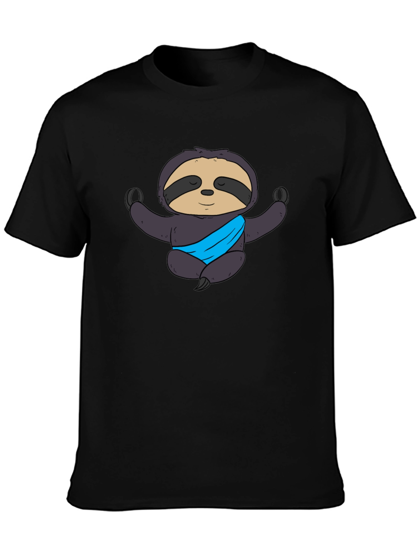 Yoga Sloth Graphic Tee - Meditating Comfort