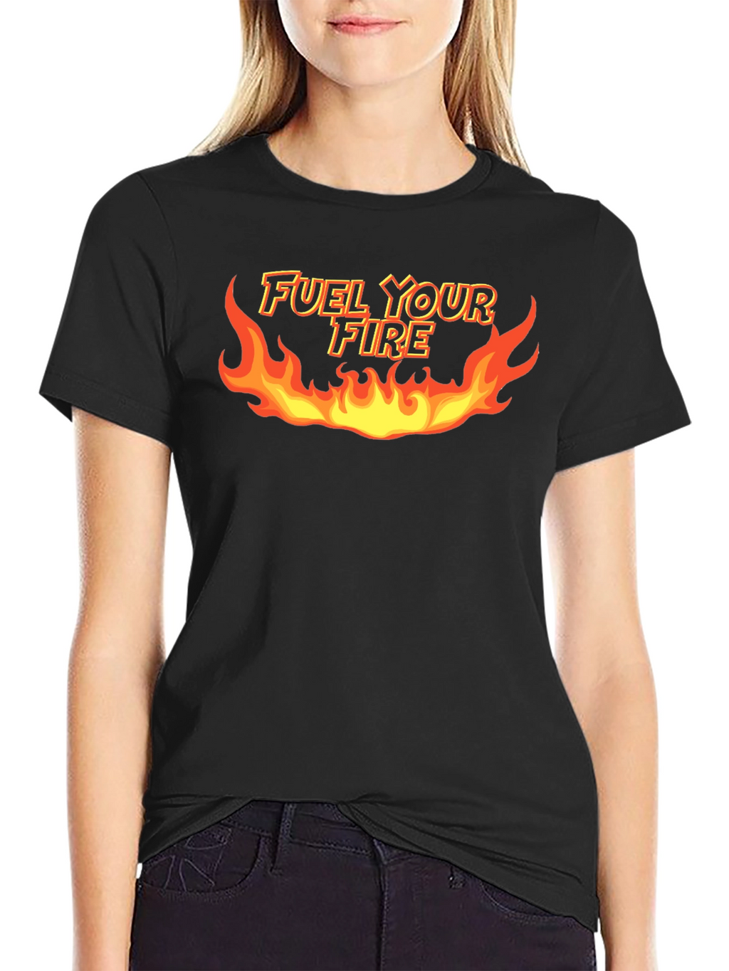 Fuel Your Fire Graphic T-Shirt - Bold Black Tee