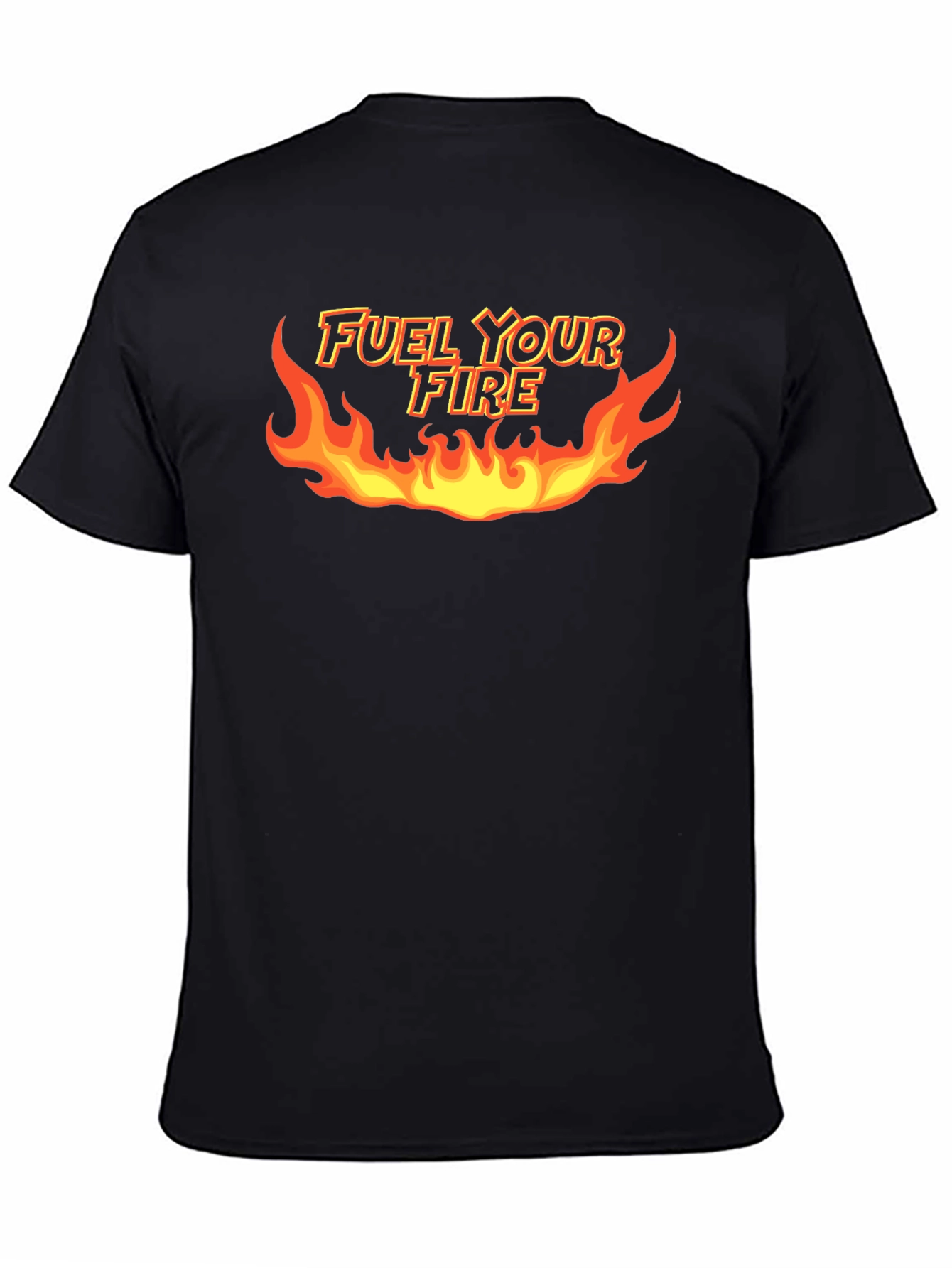 Fuel Your Fire Graphic T-Shirt - Bold Black Tee
