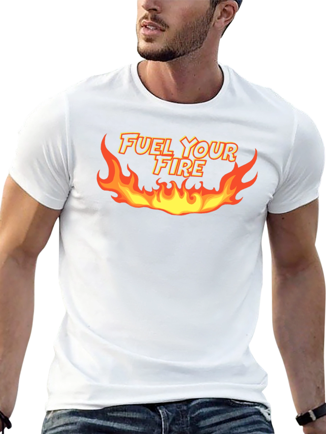 Fuel Your Fire Graphic T-Shirt - Bold Black Tee