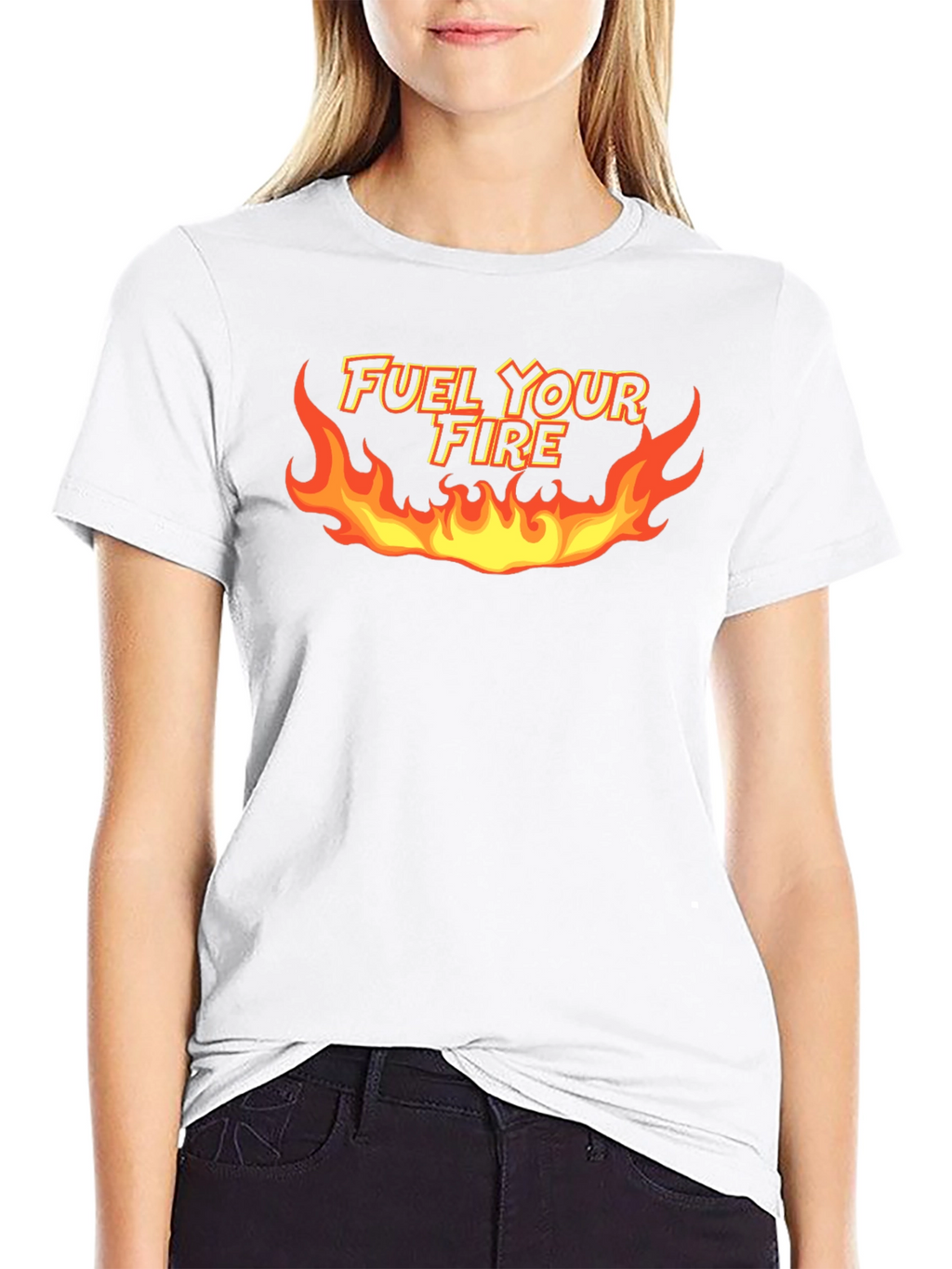 Fuel Your Fire Graphic T-Shirt - Bold Black Tee