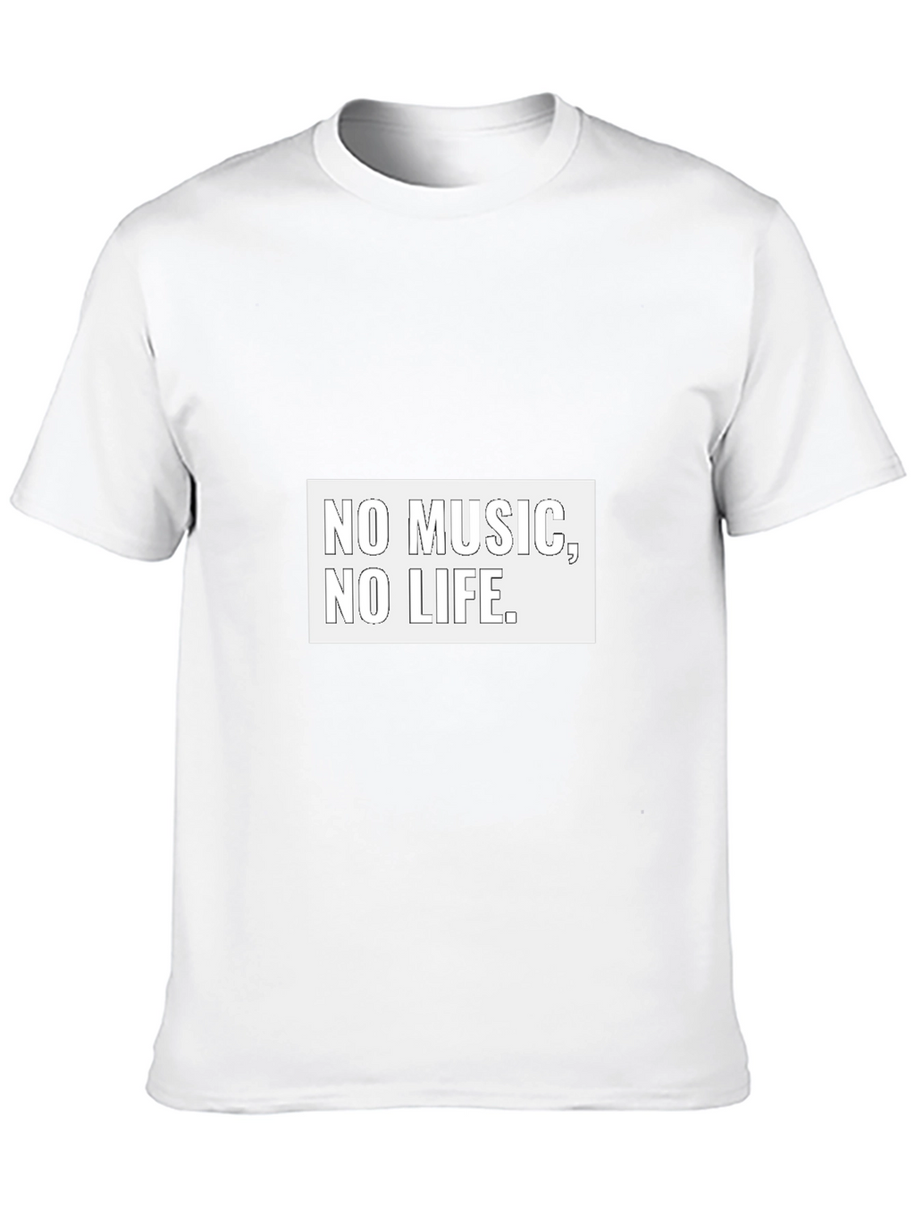 No Music No Life Black Graphic Tee