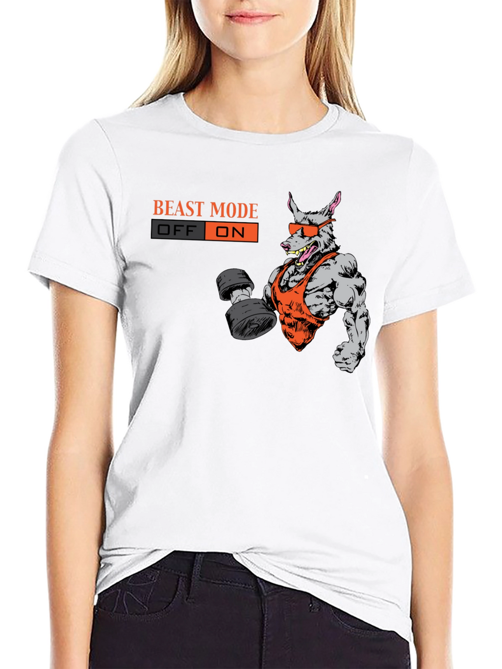 Beast Mode On T-Shirt - Gym Rat Graphic Tee
