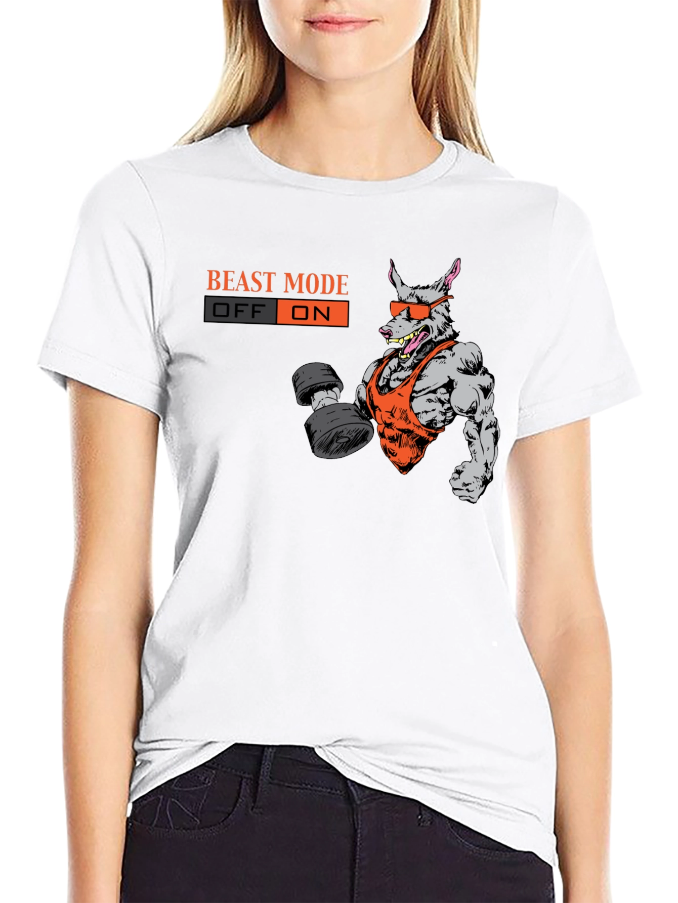 Beast Mode On T-Shirt - Gym Rat Graphic Tee