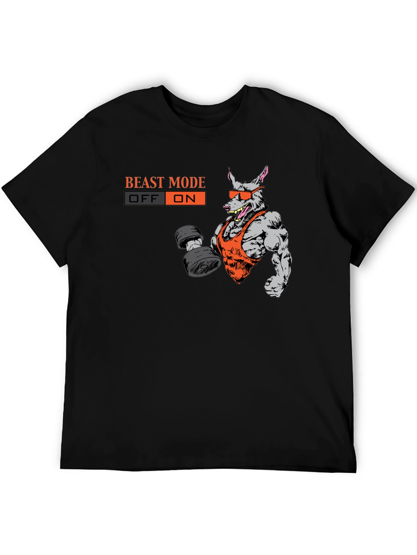 Beast Mode On T-Shirt - Gym Rat Graphic Tee