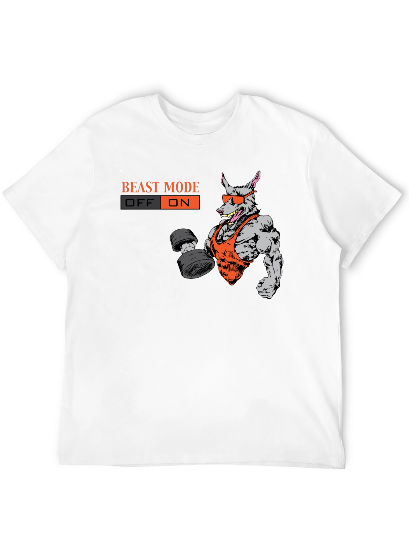 Beast Mode On T-Shirt - Gym Rat Graphic Tee