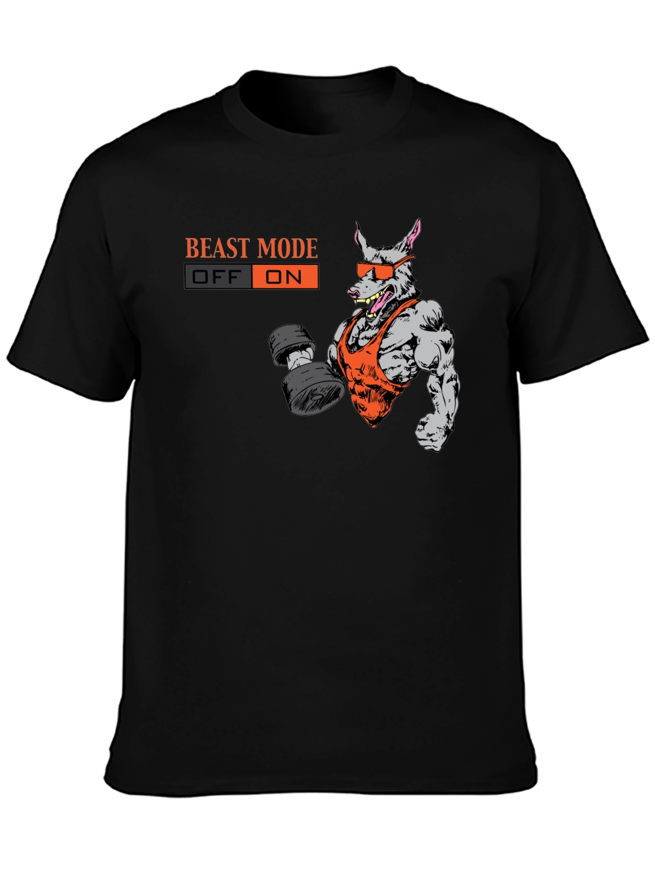 Beast Mode On T-Shirt - Gym Rat Graphic Tee