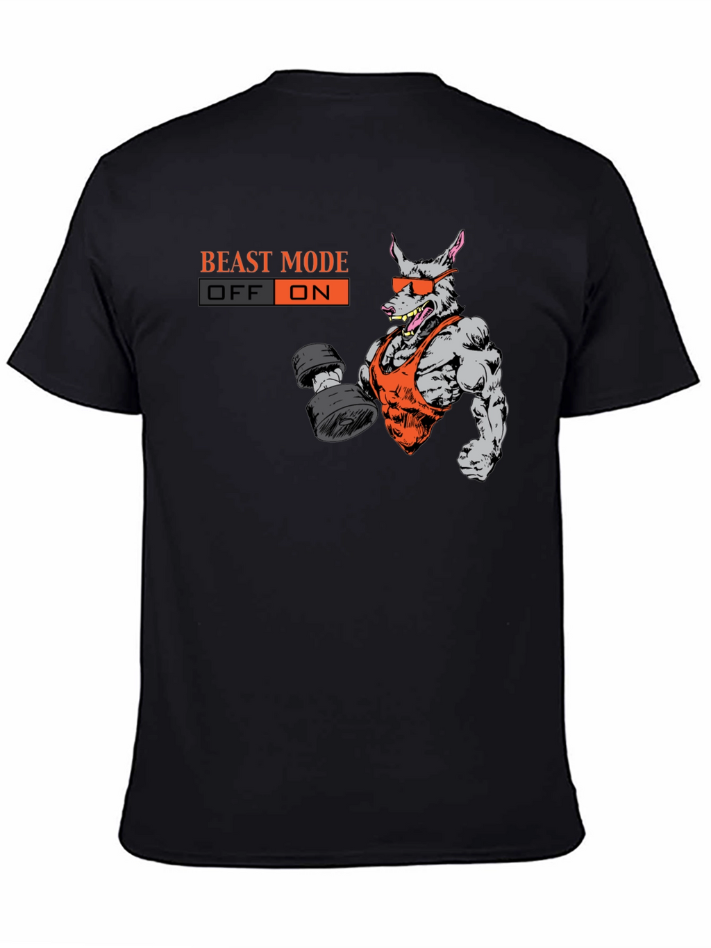 Beast Mode On T-Shirt - Gym Rat Graphic Tee