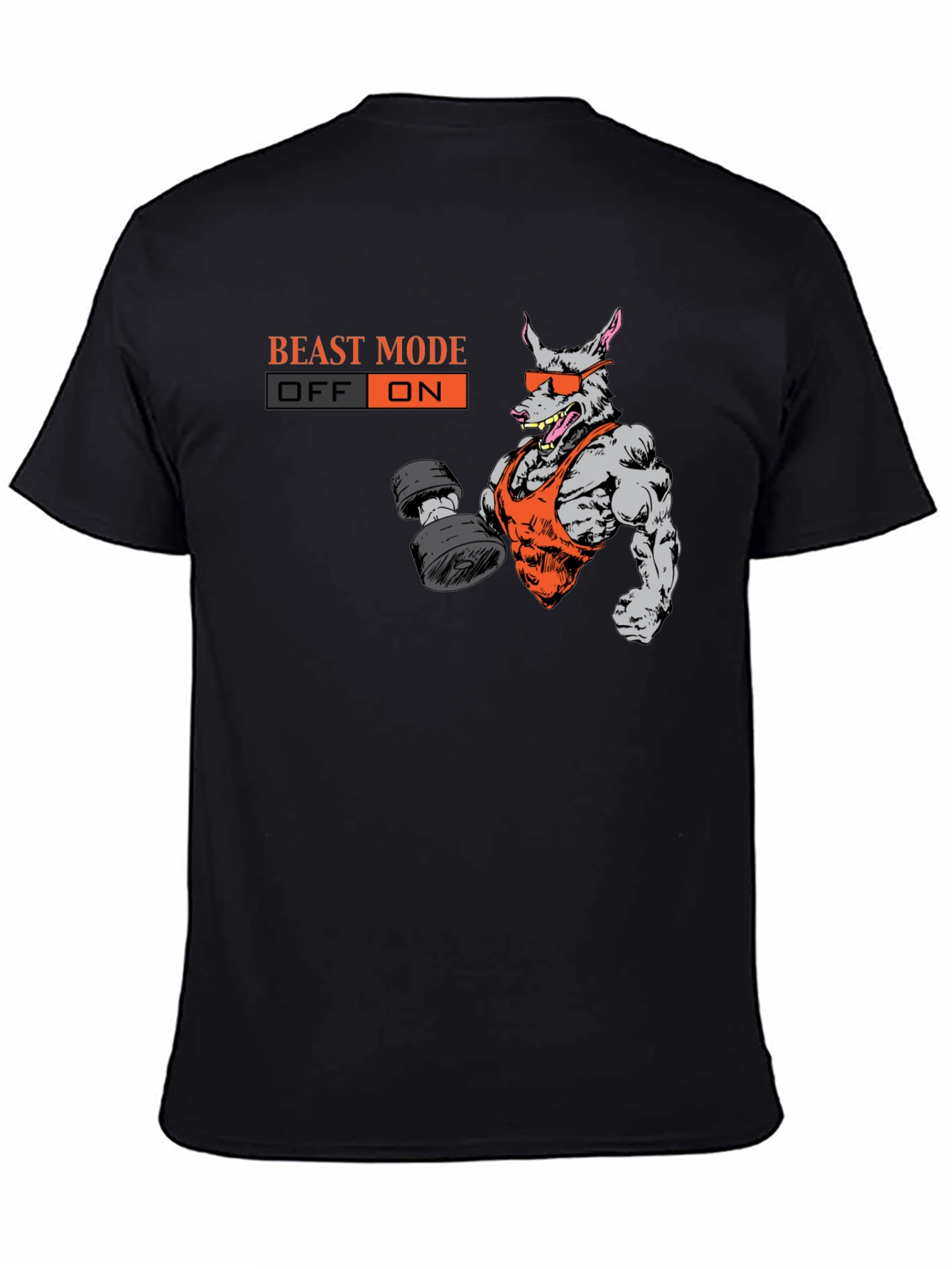 Beast Mode On T-Shirt - Gym Rat Graphic Tee