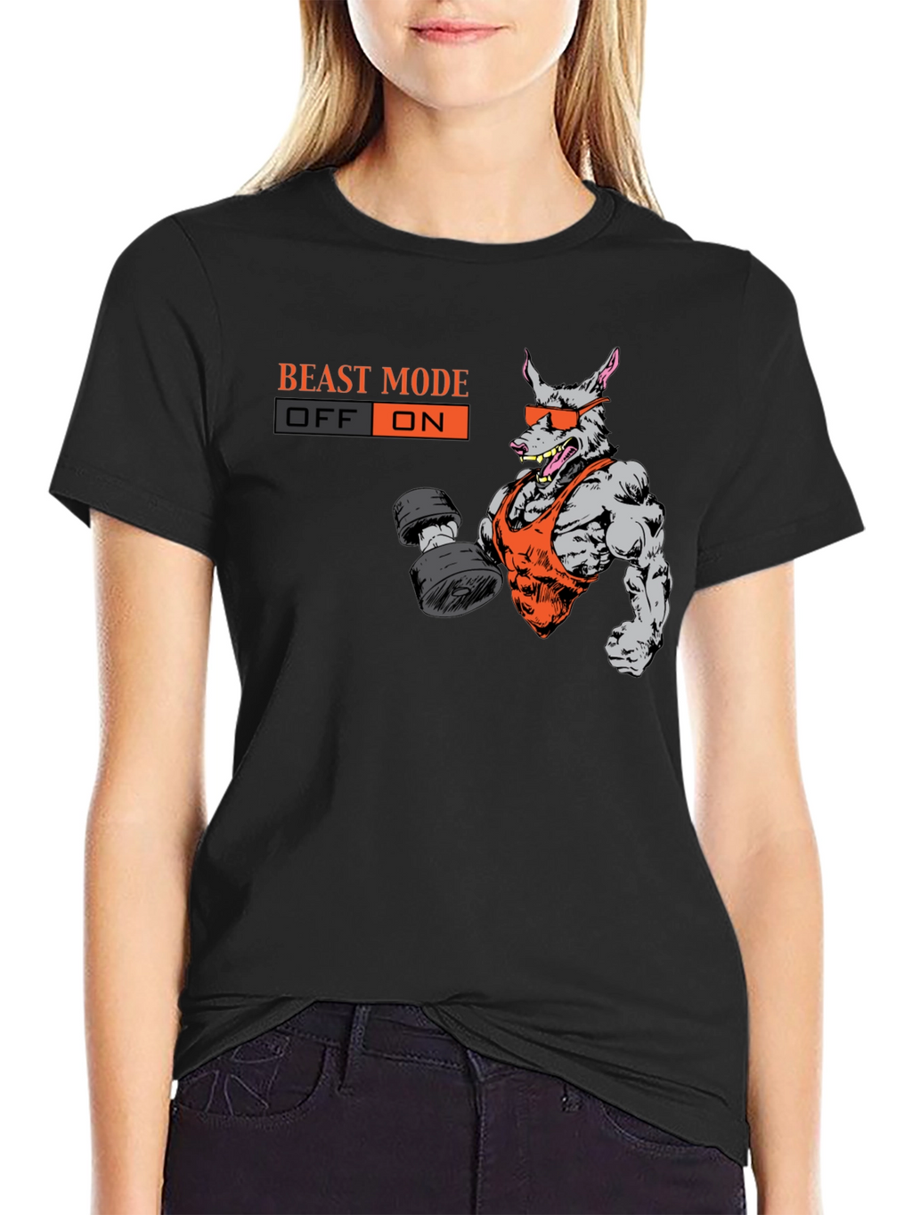 Beast Mode On T-Shirt - Gym Rat Graphic Tee