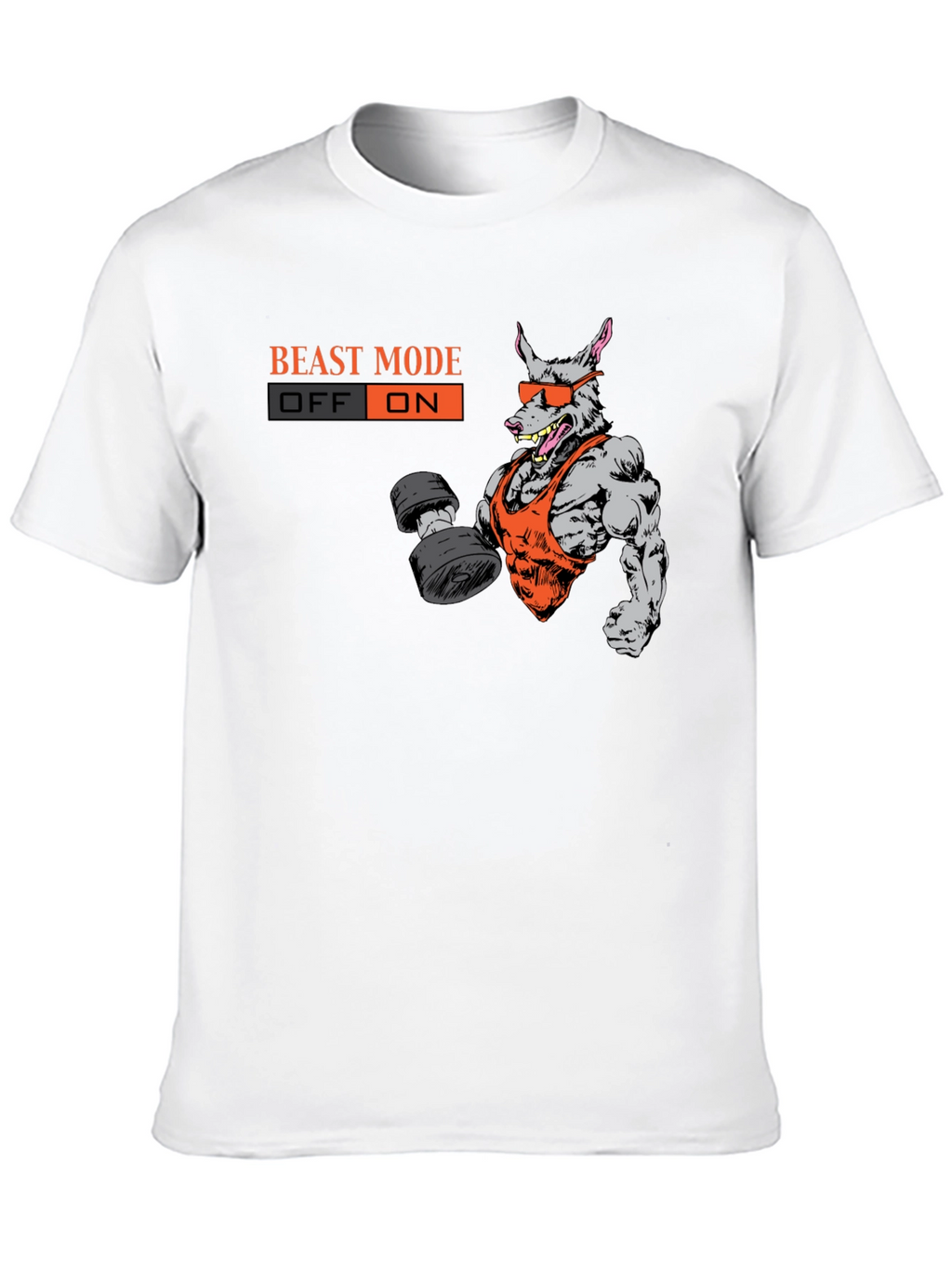 Beast Mode On T-Shirt - Gym Rat Graphic Tee