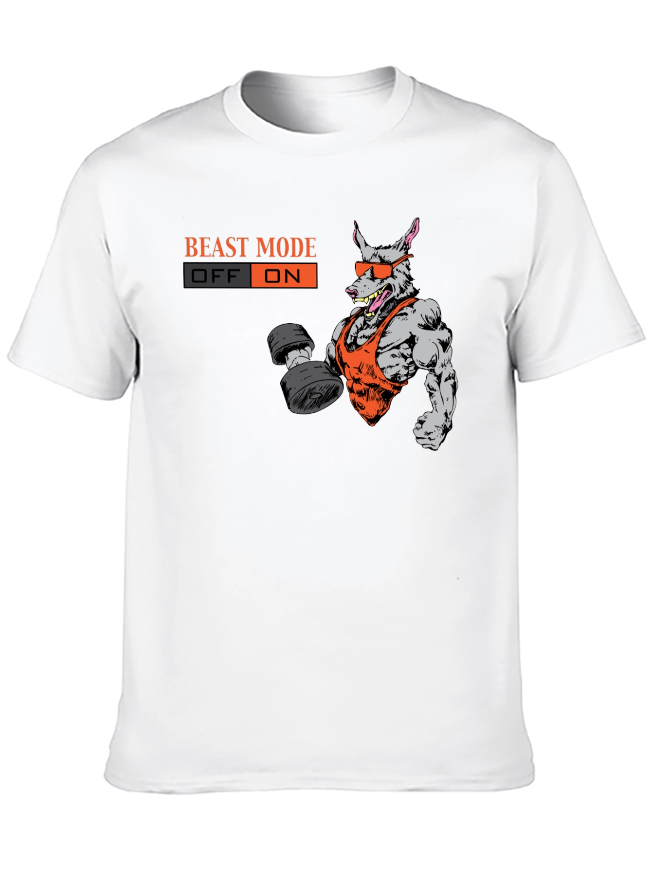 Beast Mode On T-Shirt - Gym Rat Graphic Tee