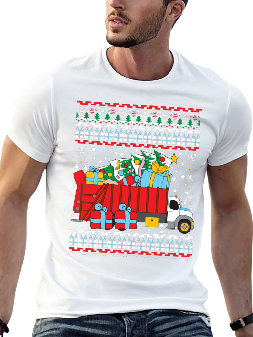 Festive Christmas Truck T-Shirt