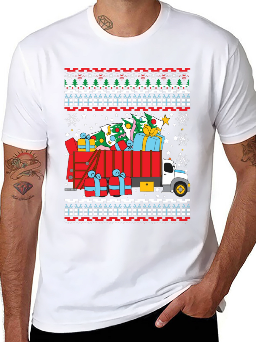 Festive Christmas Truck T-Shirt