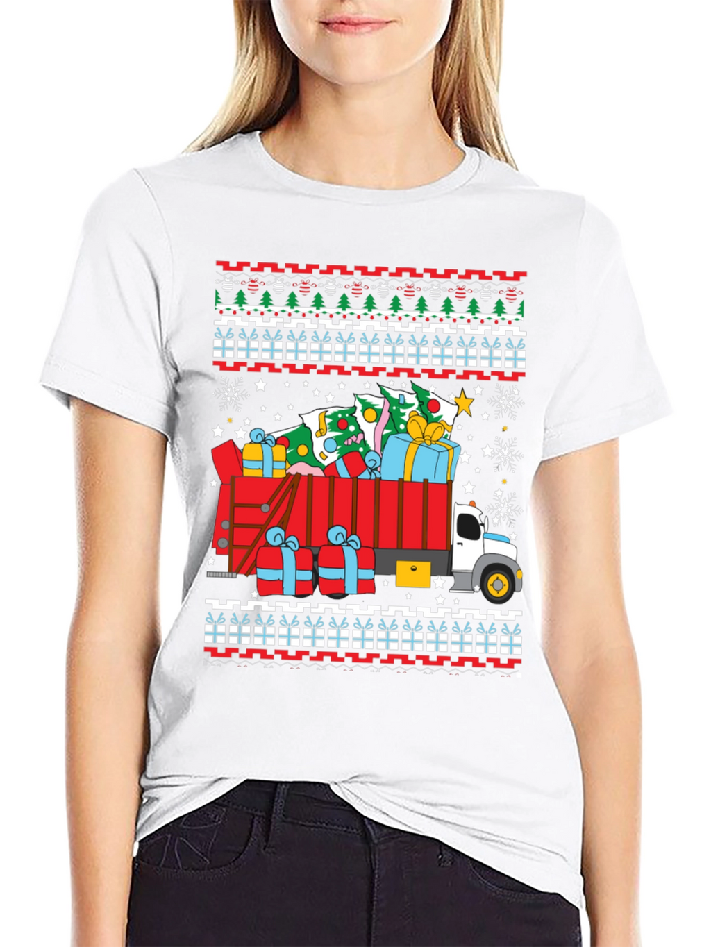 Festive Christmas Truck T-Shirt