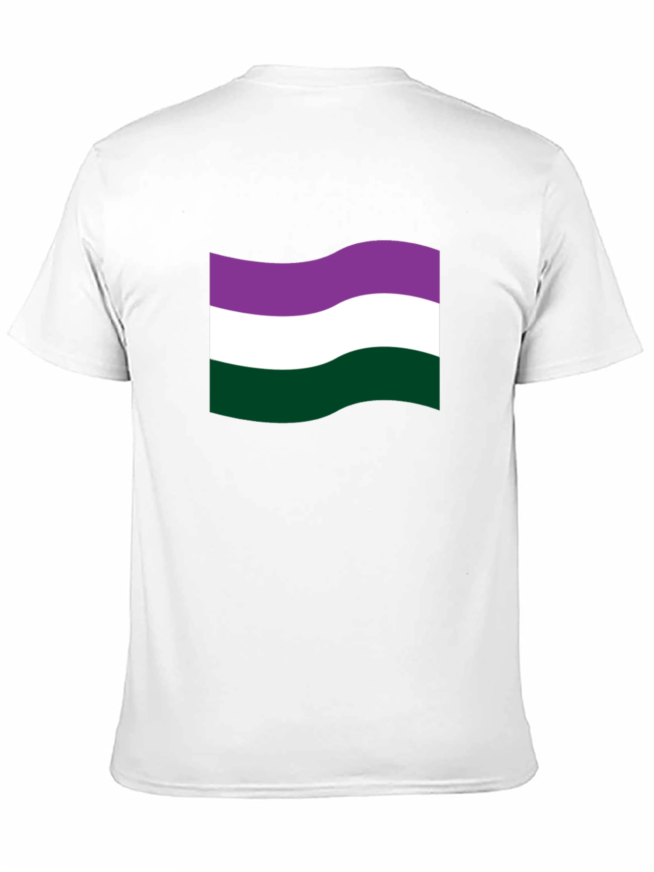 Genderqueer Pride Flag T-Shirt - Black Cotton Tee