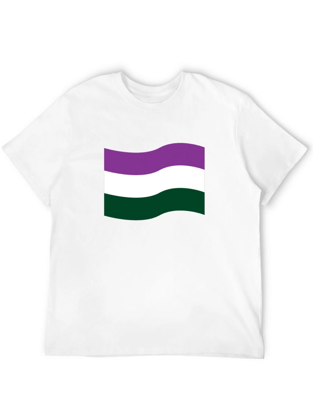 Genderqueer Pride Flag T-Shirt - Black Cotton Tee