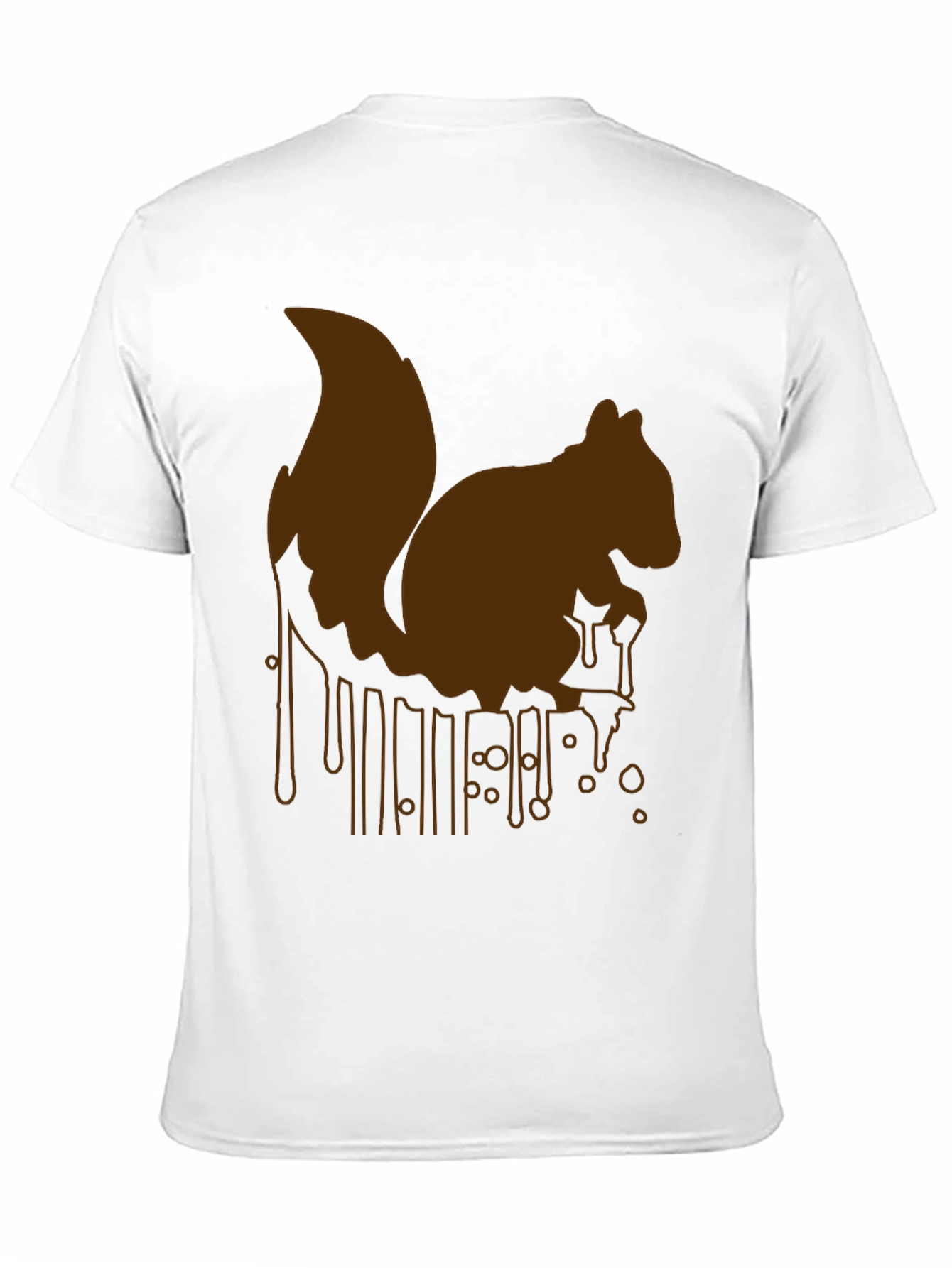 Squirrel Drip Graphic Tee - Unique Animal Print