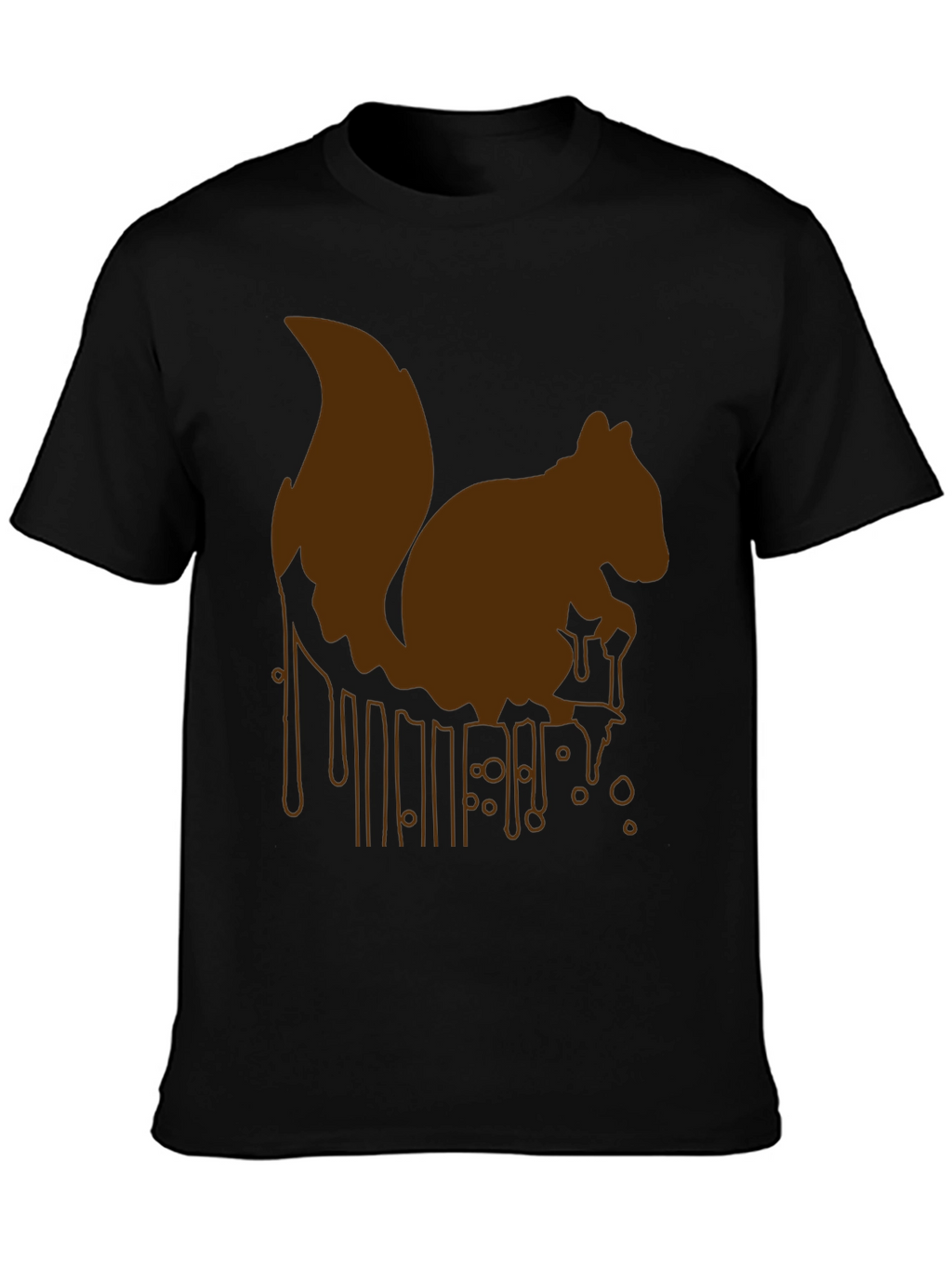 Squirrel Drip Graphic Tee - Unique Animal Print