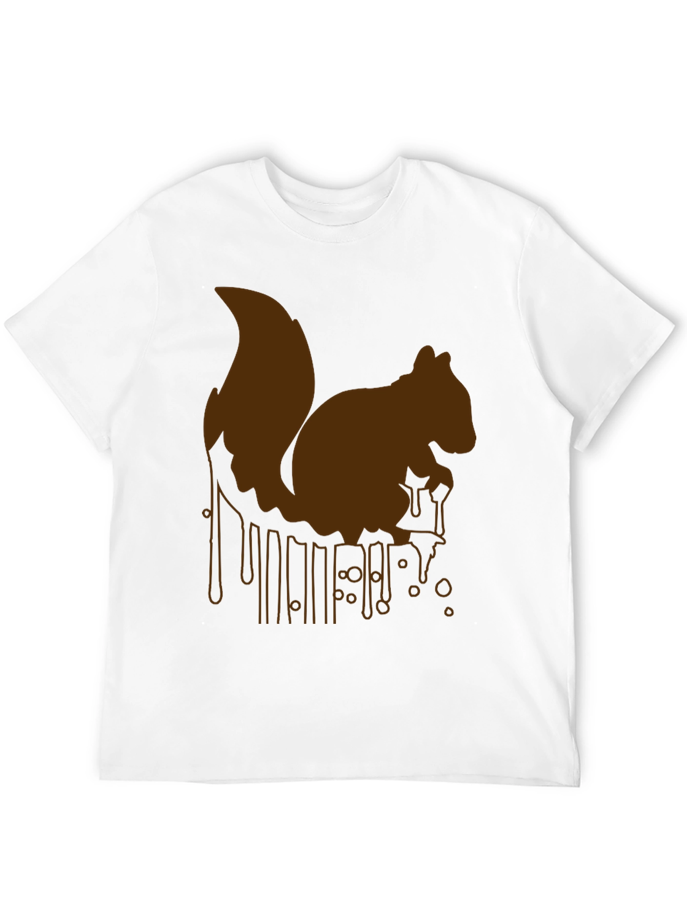 Squirrel Drip Graphic Tee - Unique Animal Print