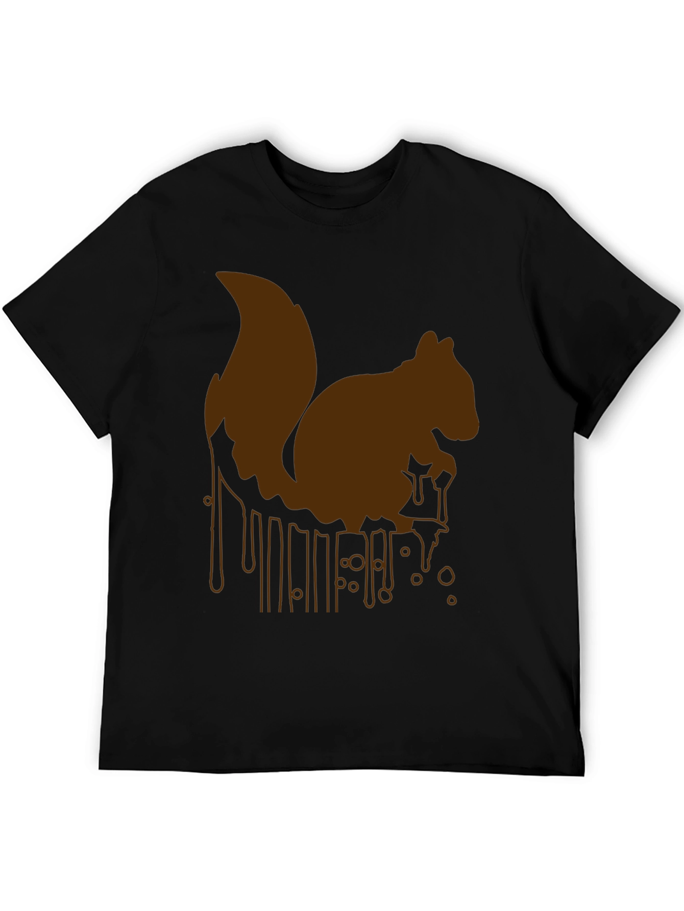 Squirrel Drip Graphic Tee - Unique Animal Print