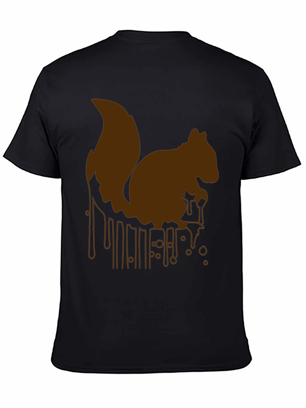 Squirrel Drip Graphic Tee - Unique Animal Print
