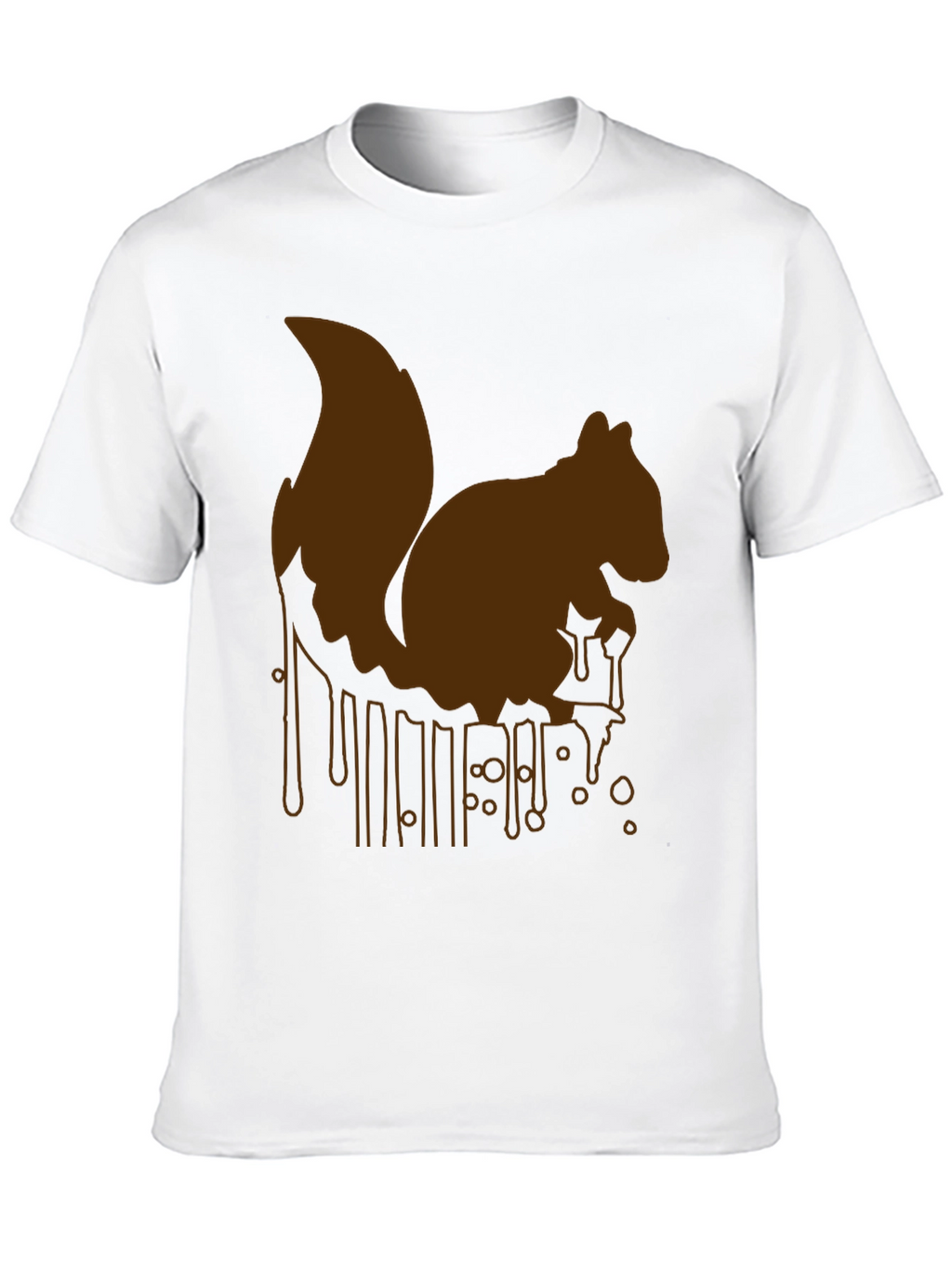 Squirrel Drip Graphic Tee - Unique Animal Print