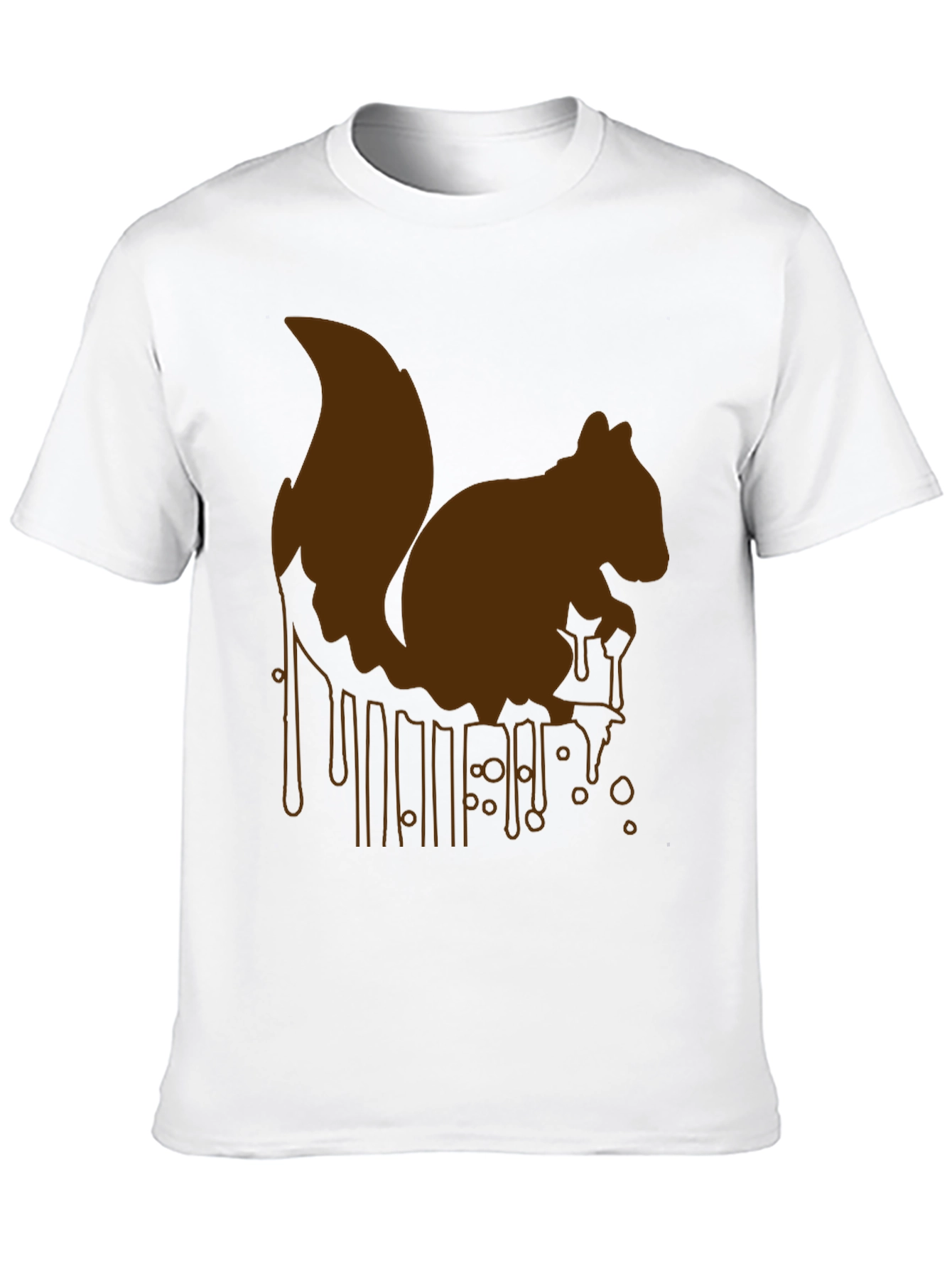 Squirrel Drip Graphic Tee - Unique Animal Print