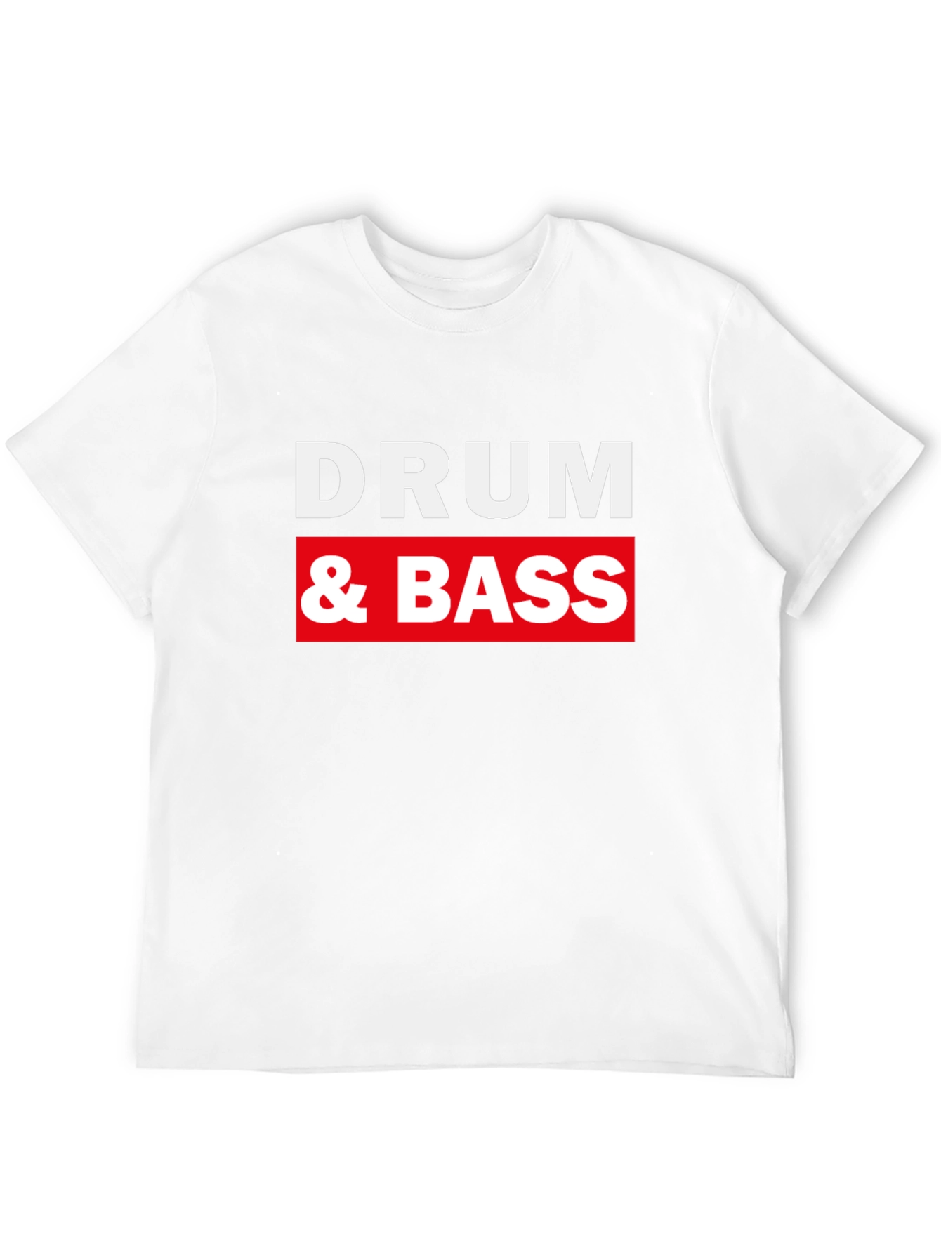 Drum & Bass Graphic Tee - Black Cotton Casual Wear