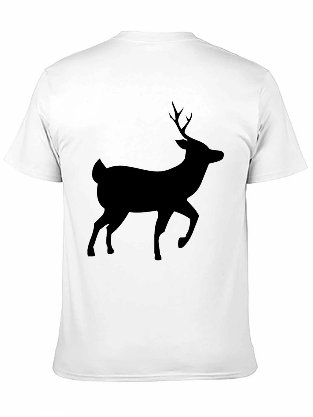 Mens Black Deer Silhouette T-Shirt