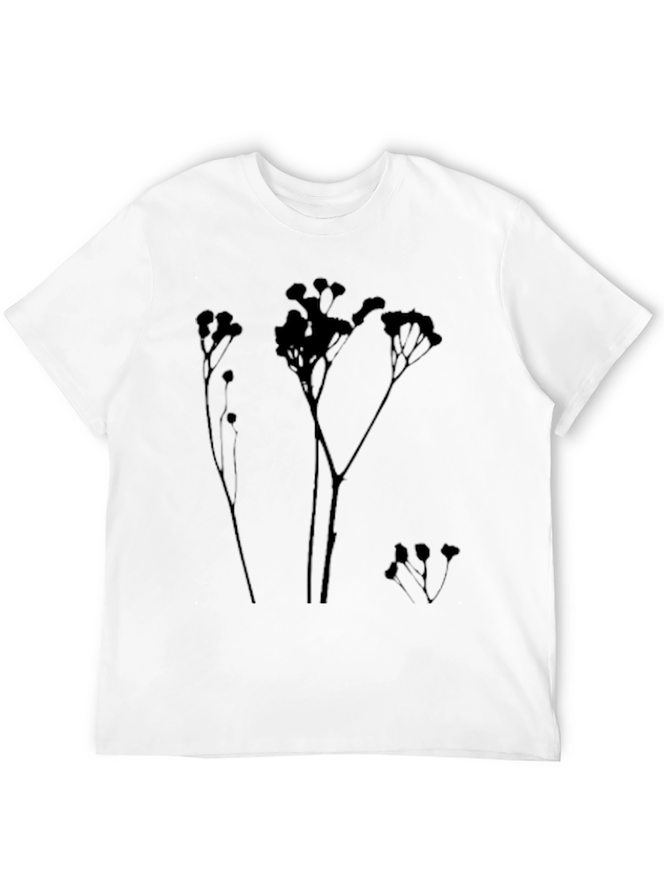 Botanical Silhouette Black T-Shirt