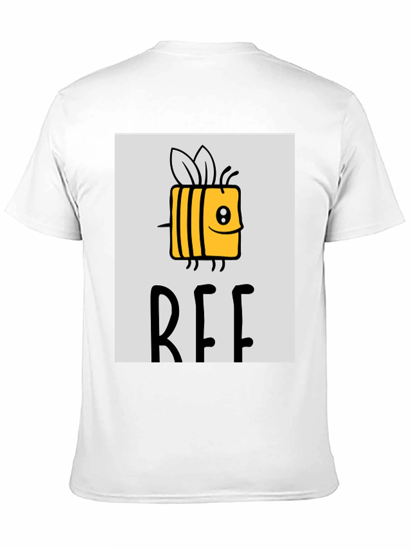 Cute Bee Graphic Tee - Black