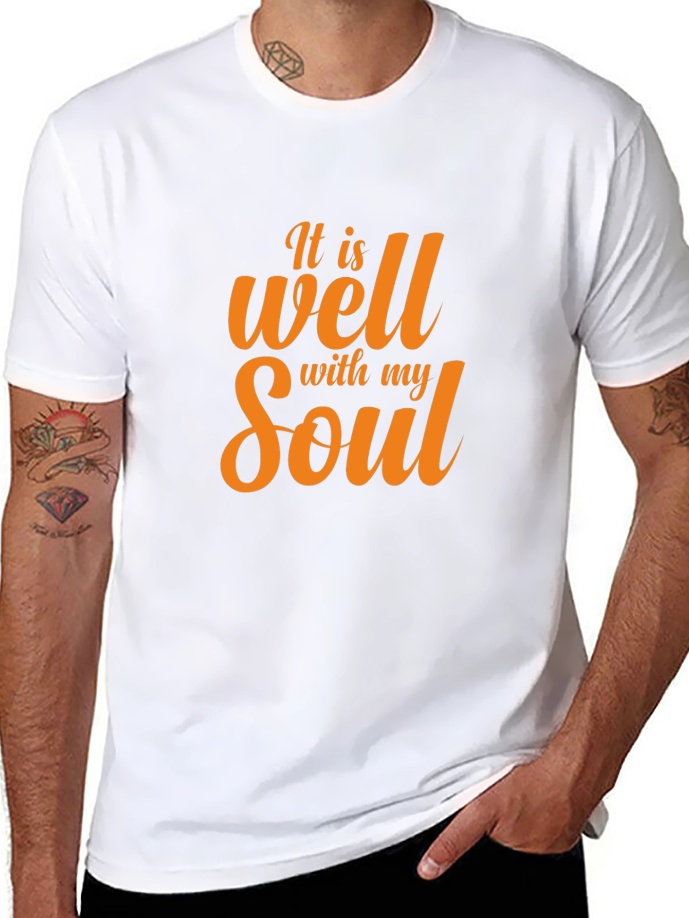 It Is Well With My Soul Black T-Shirt