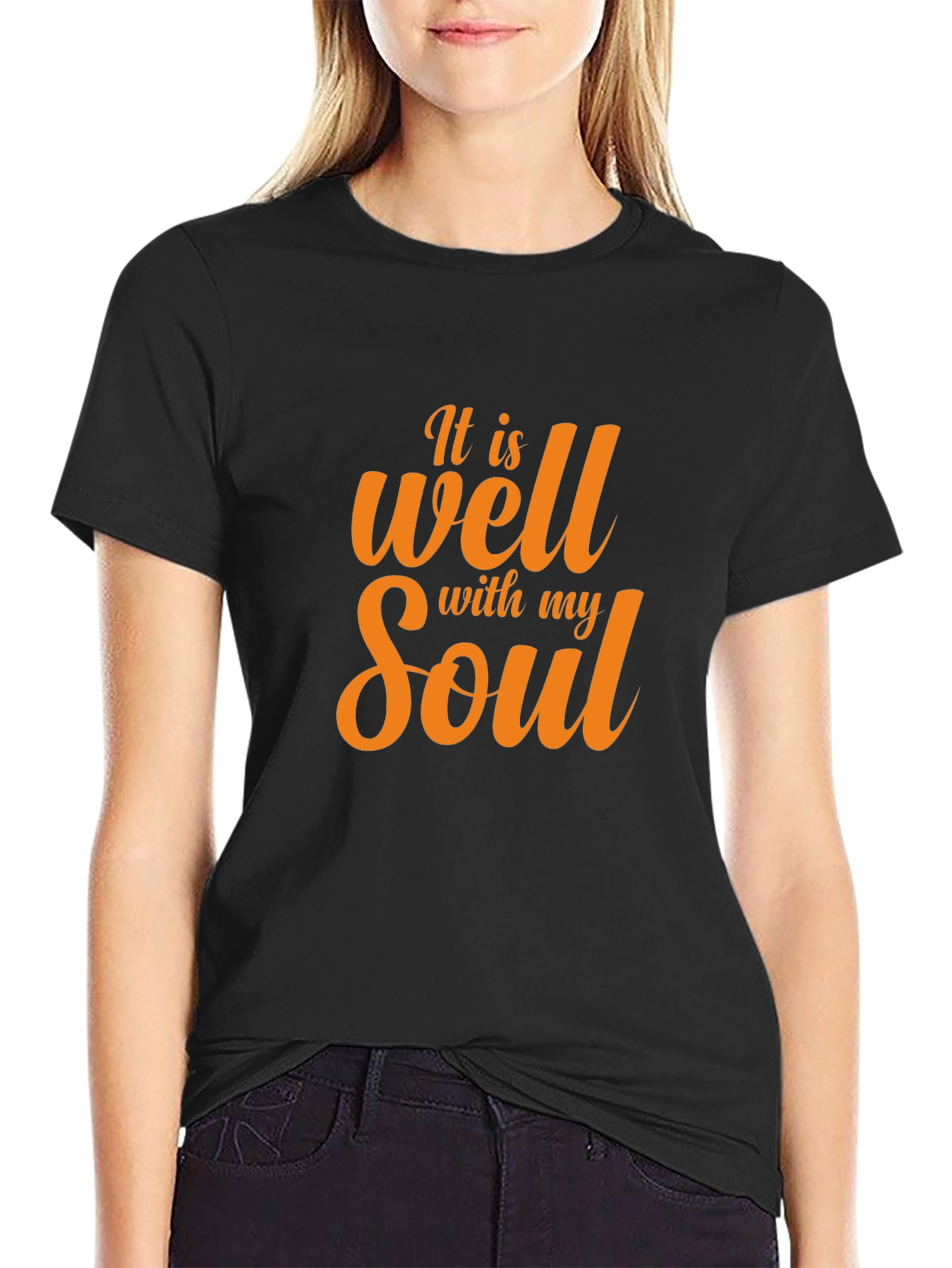 It Is Well With My Soul Black T-Shirt