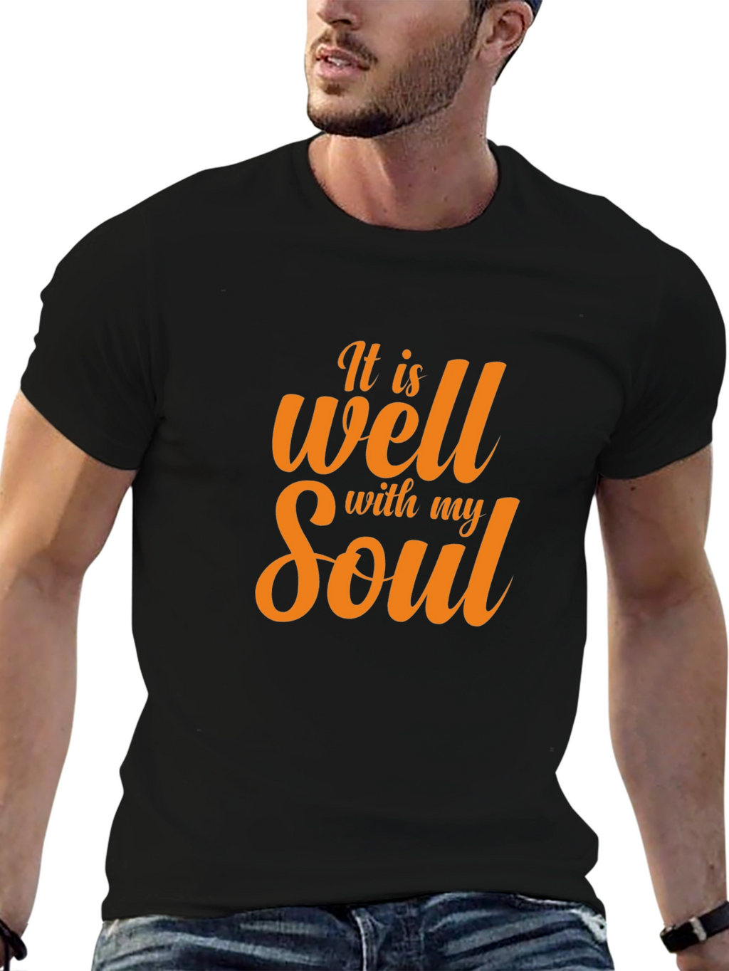 It Is Well With My Soul Black T-Shirt