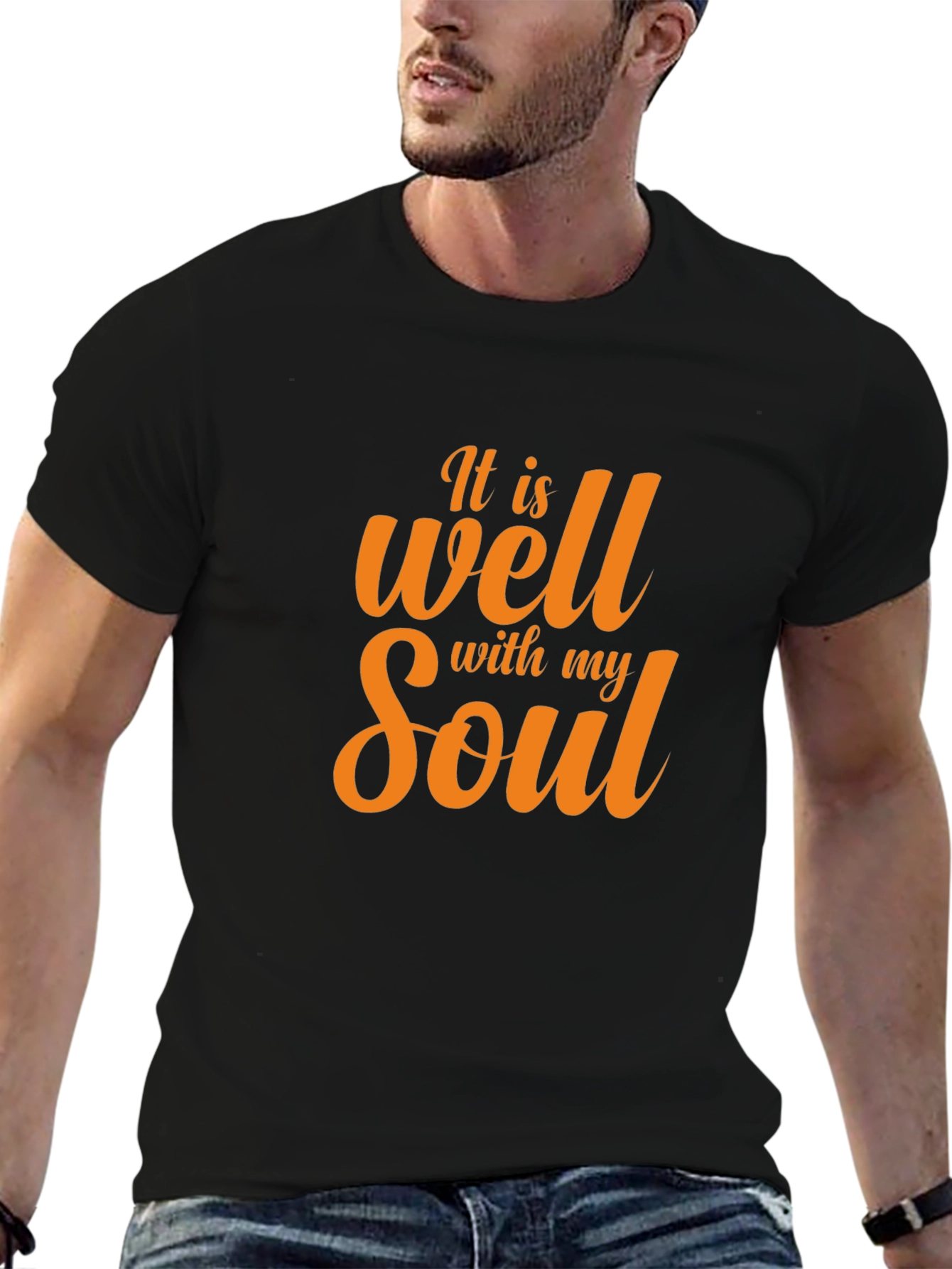 It Is Well With My Soul Black T-Shirt