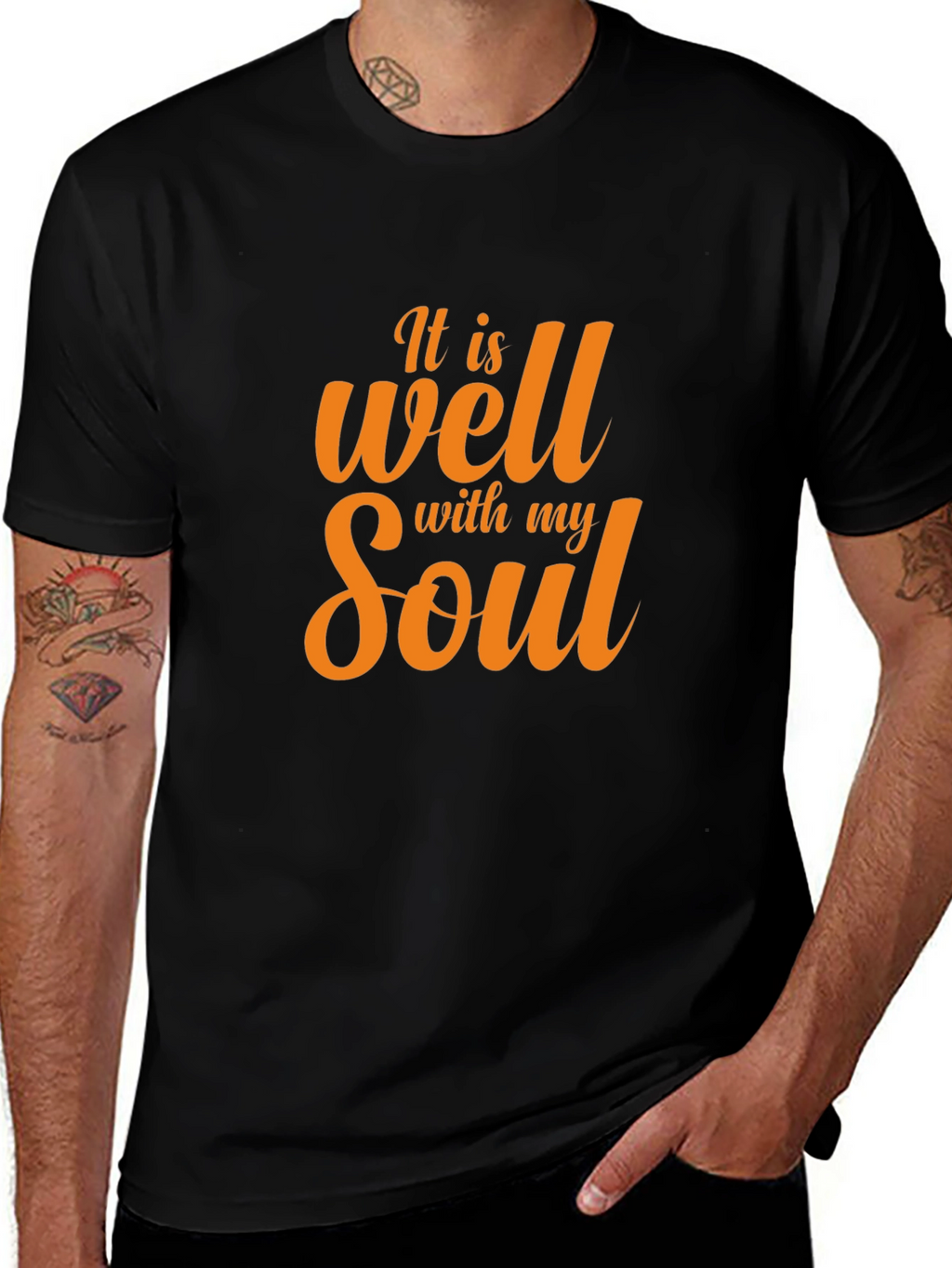 It Is Well With My Soul Black T-Shirt