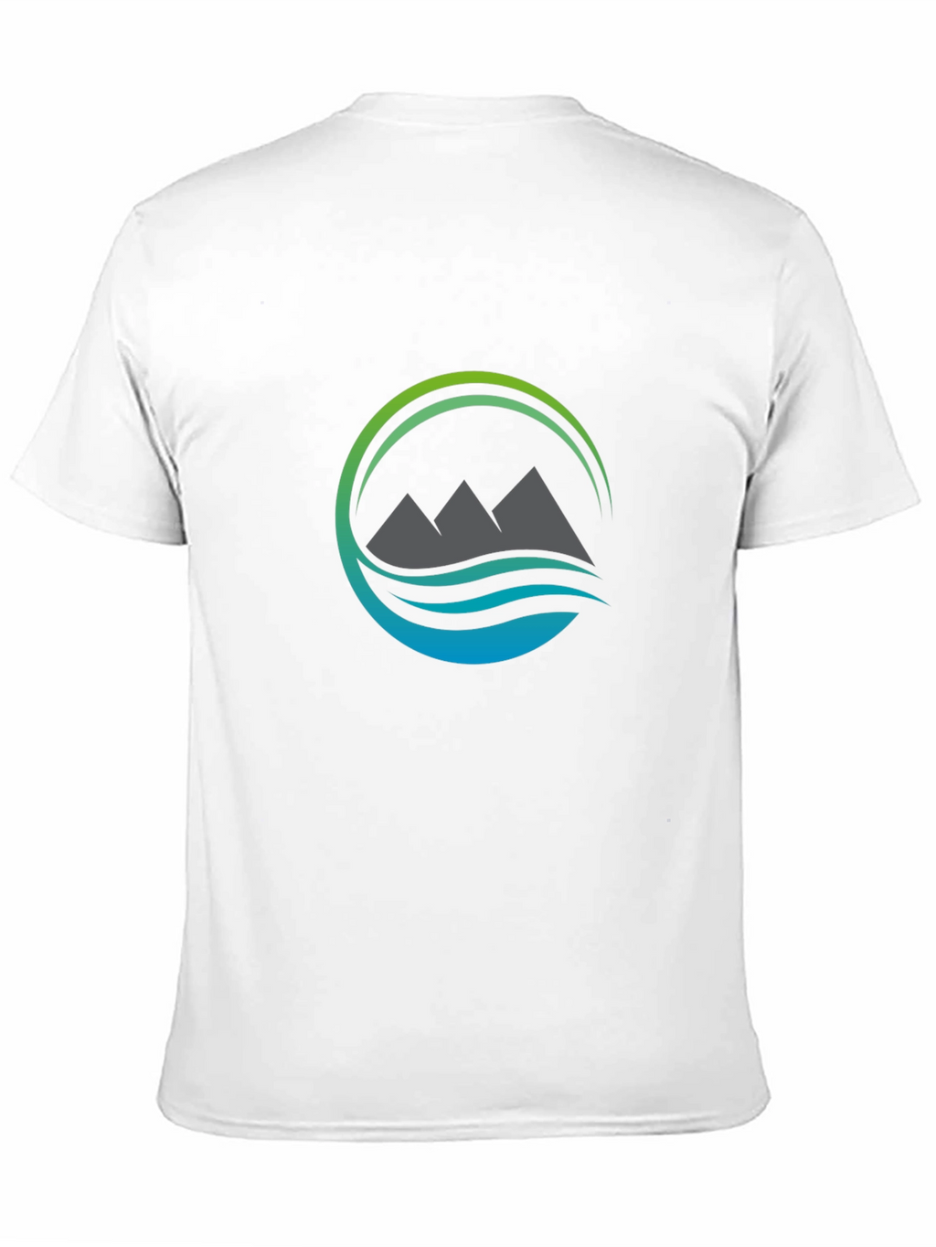 Mountain & Wave Graphic Black Tee