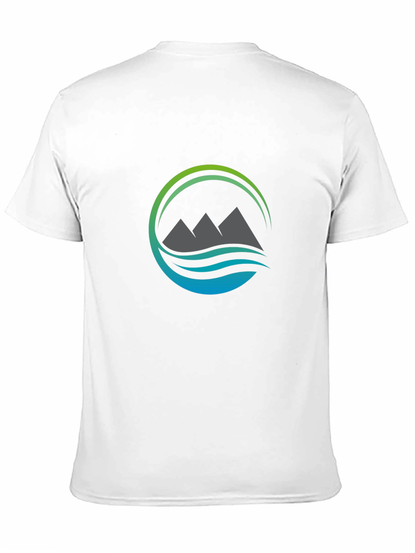 Mountain & Wave Graphic Black Tee