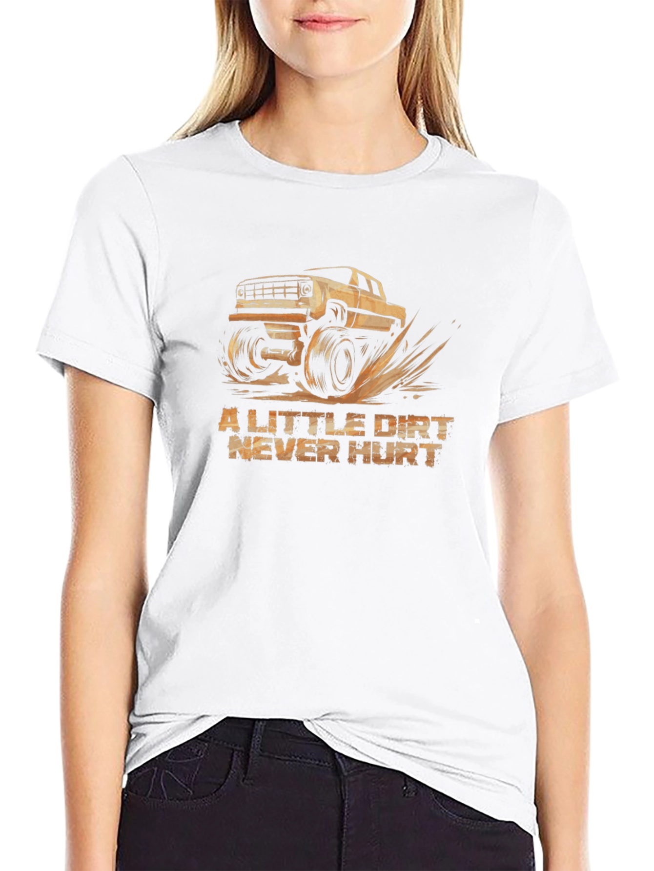 A Little Dirt Never Hurt Black T-Shirt