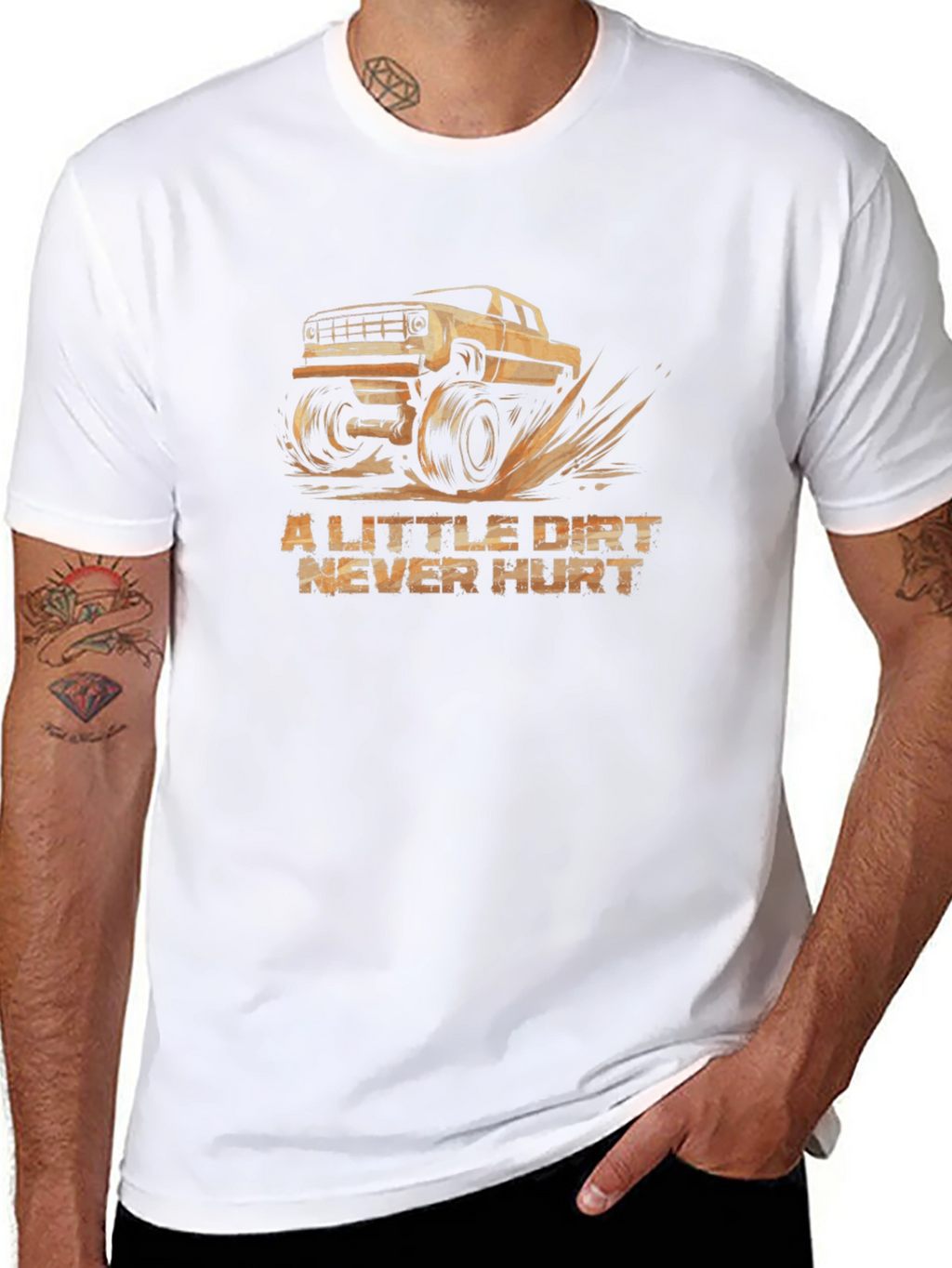 A Little Dirt Never Hurt Black T-Shirt