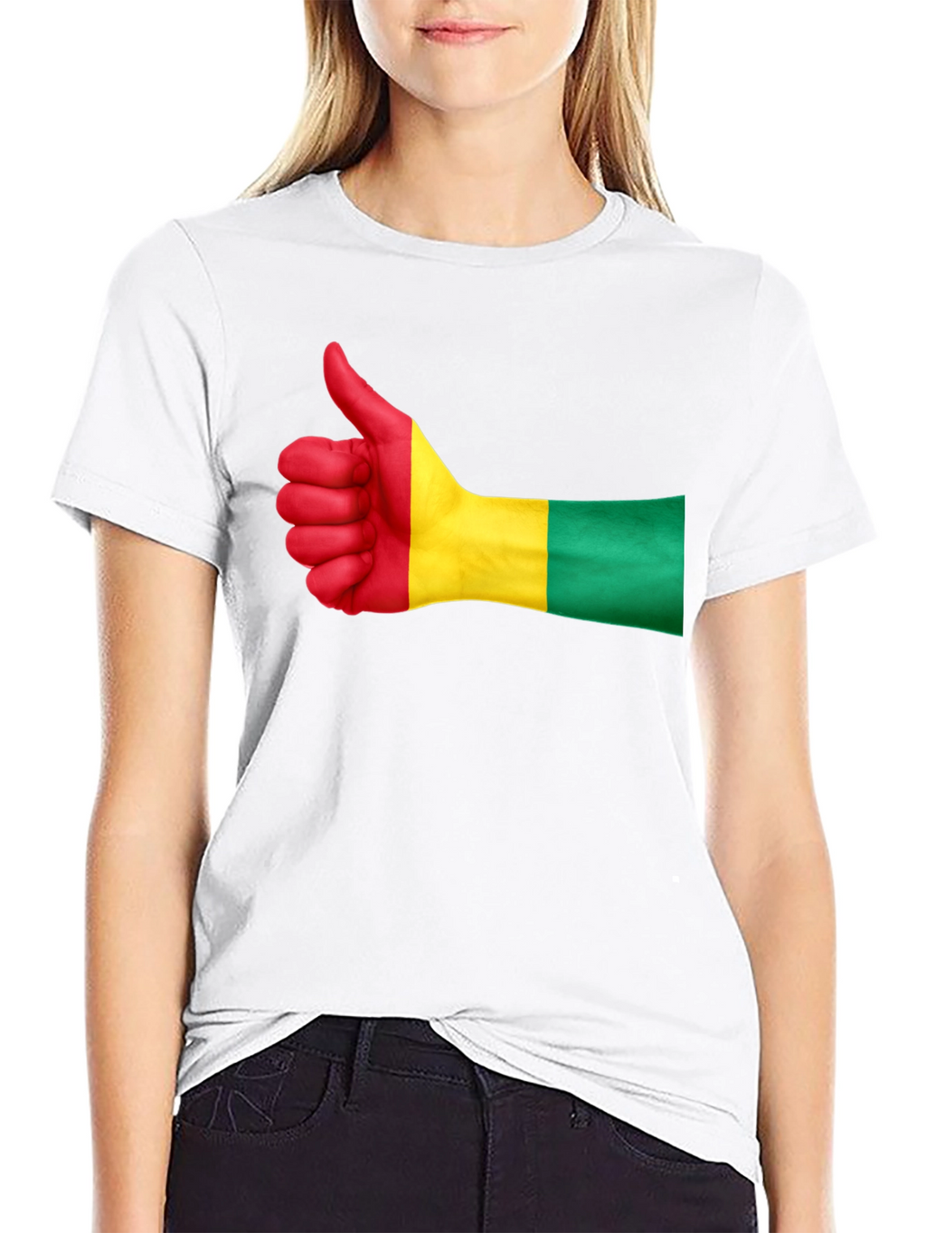 Guinea Flag Thumbs Up Graphic T-Shirt