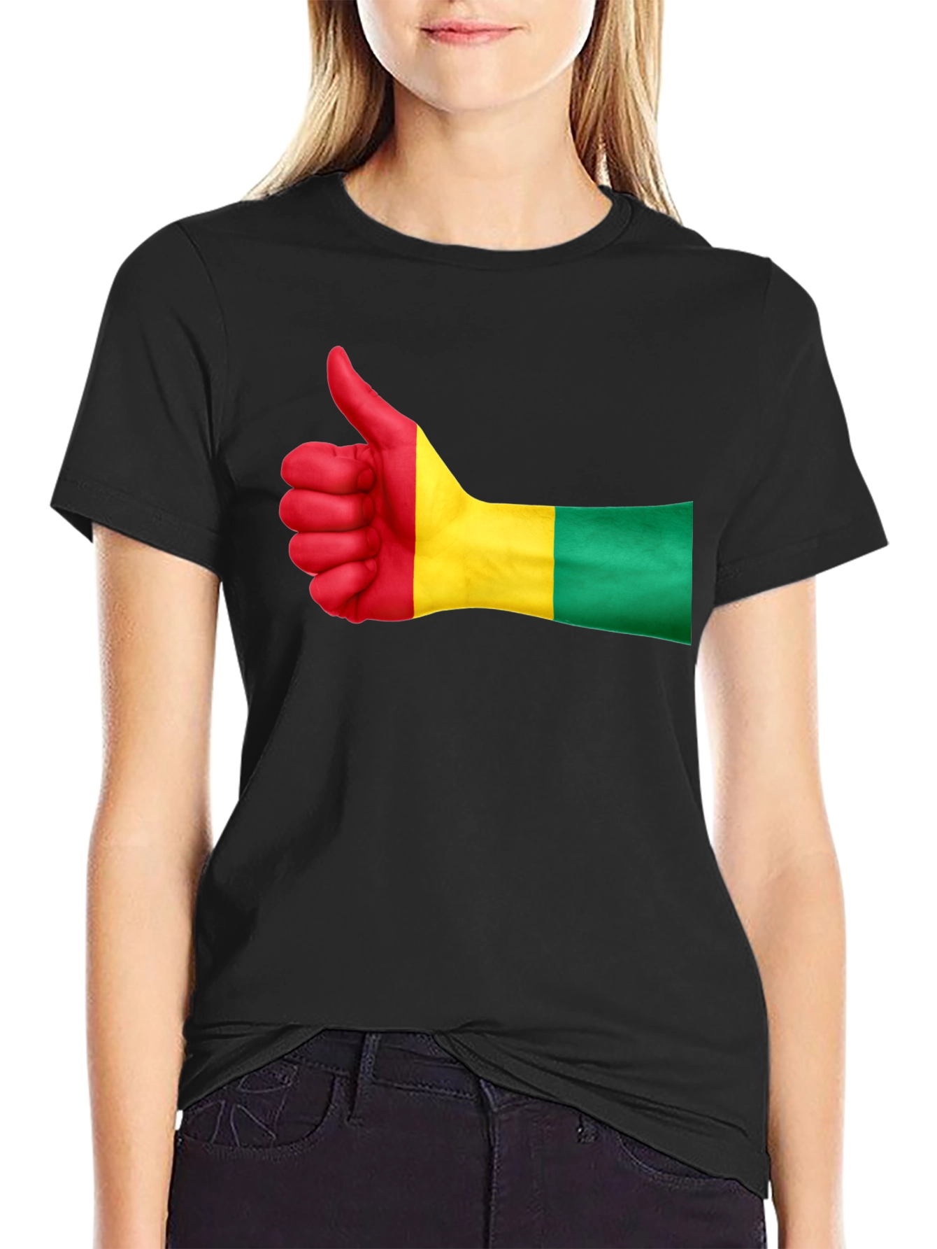 Guinea Flag Thumbs Up Graphic T-Shirt